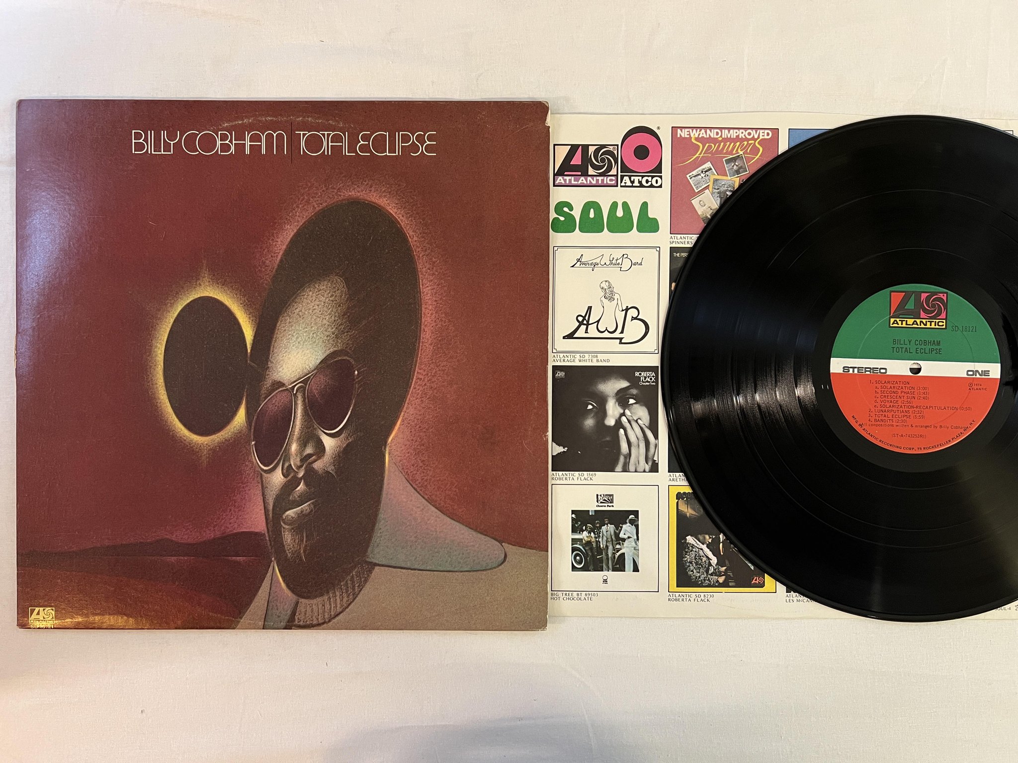 Omslagsbild för skivan BILLY COBHAM total eclipse LP -74 US ATLANTIC SD 18121