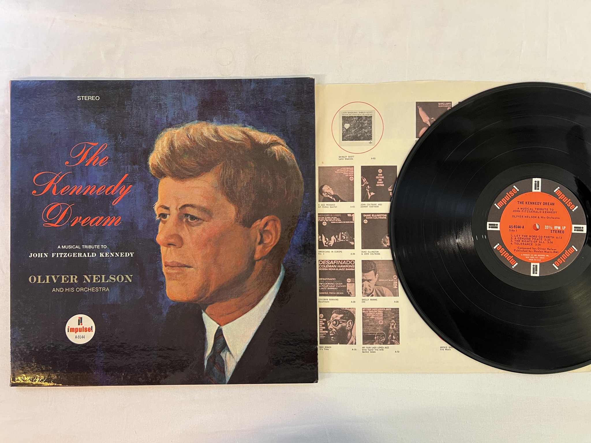 Omslagsbild för skivan OLIVER NELSON the Kennedy dream LP -67 US IMPULSE AS-9144