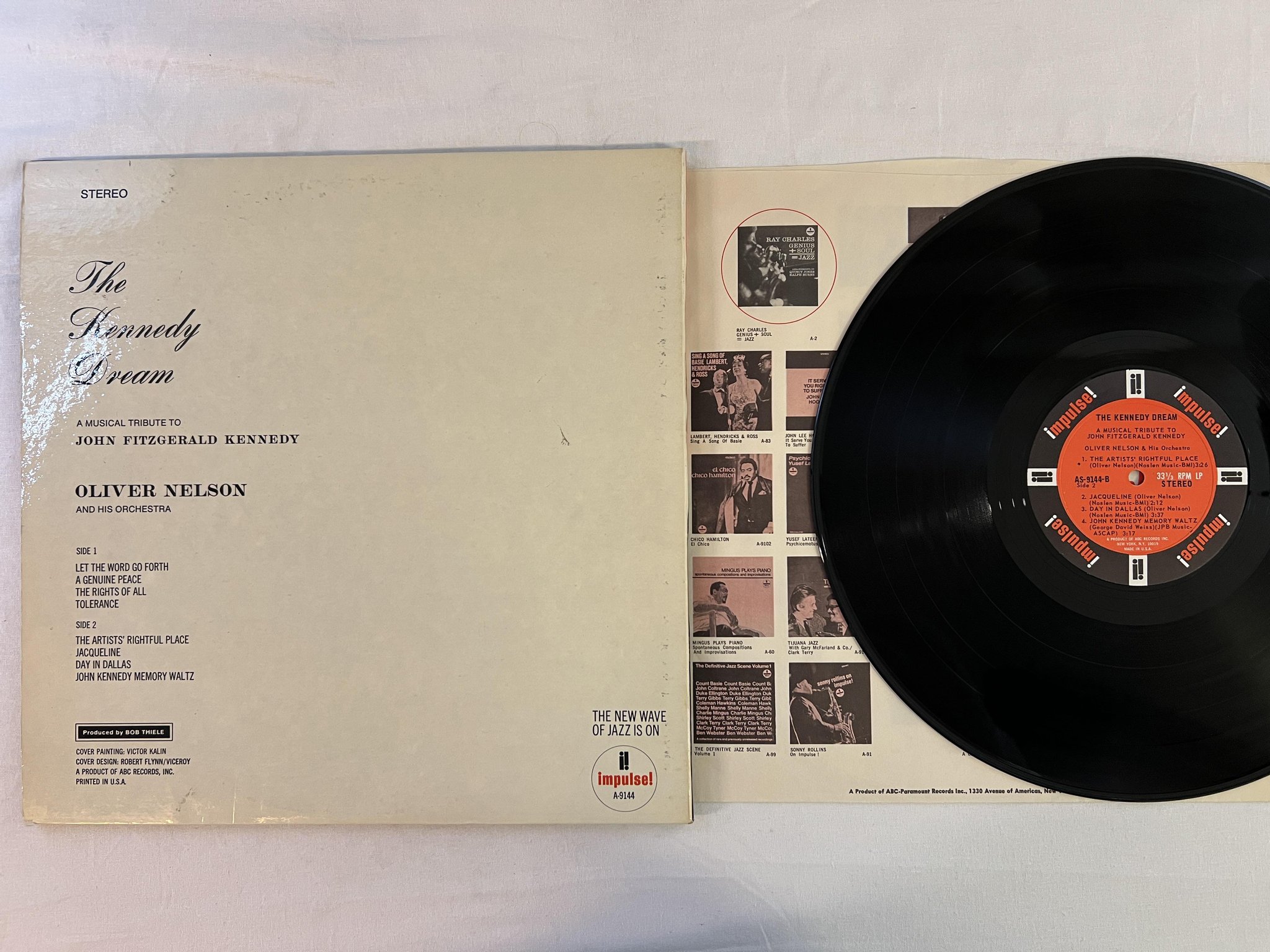 Omslagsbild för skivan OLIVER NELSON the Kennedy dream LP -67 US IMPULSE AS-9144