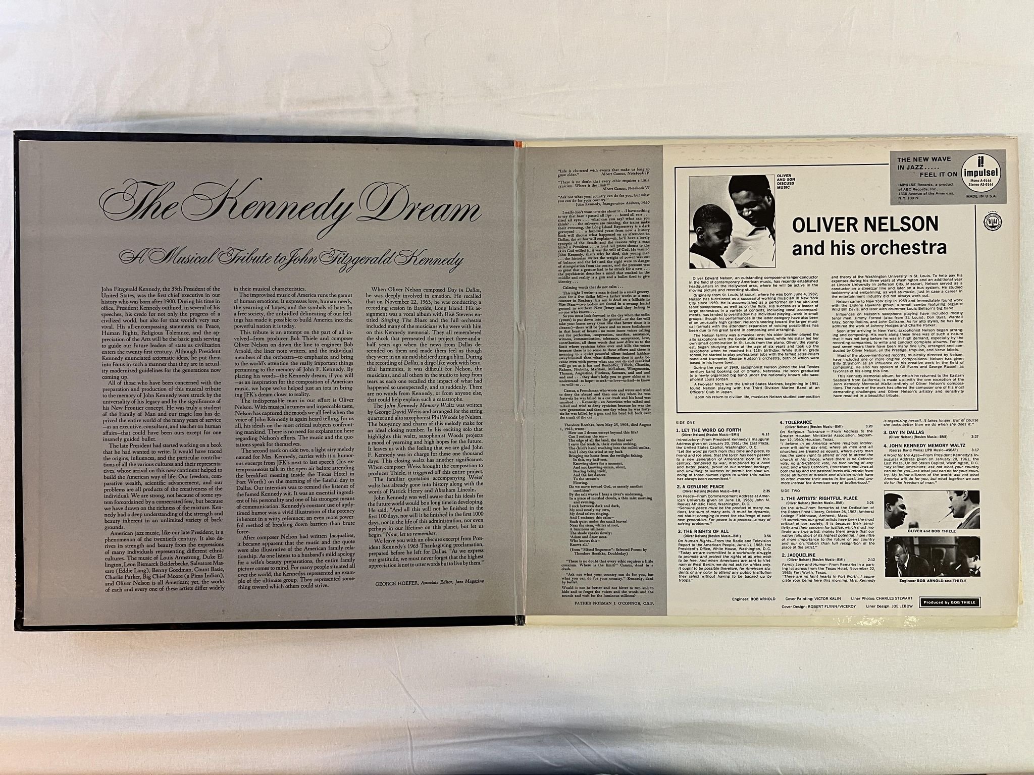 Omslagsbild för skivan OLIVER NELSON the Kennedy dream LP -67 US IMPULSE AS-9144