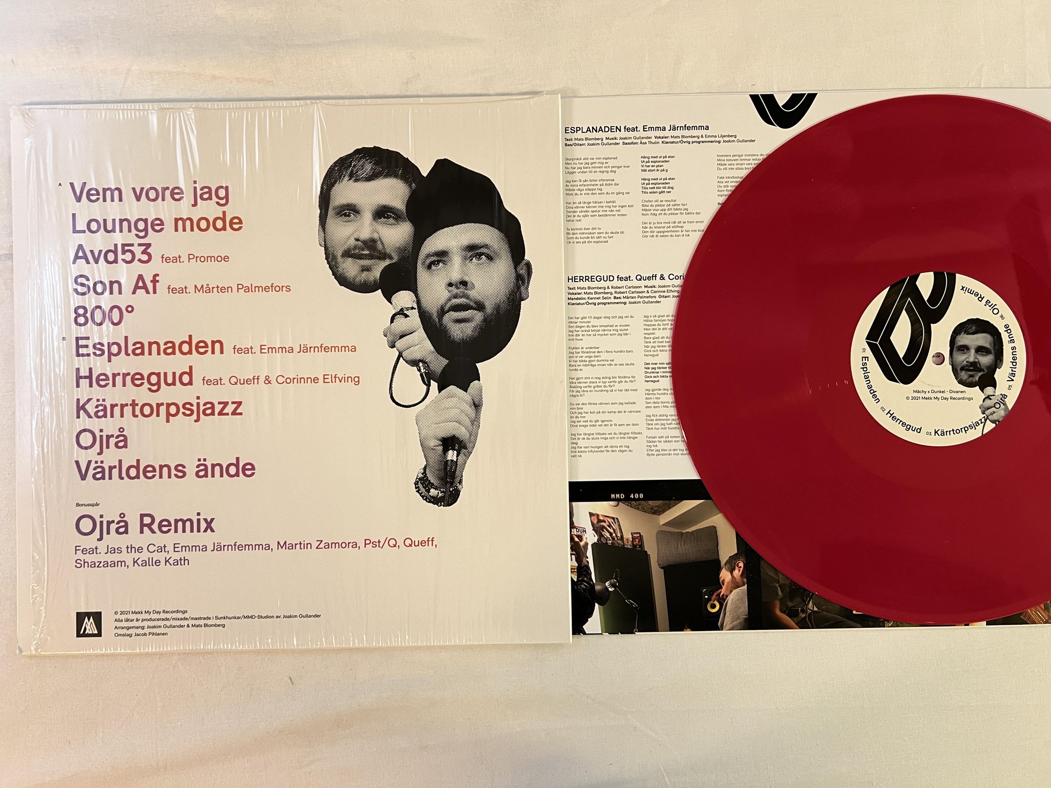 Omslagsbild för skivan MÄCHY x DUNKEL Divanen LP 2021 Mekk My Day