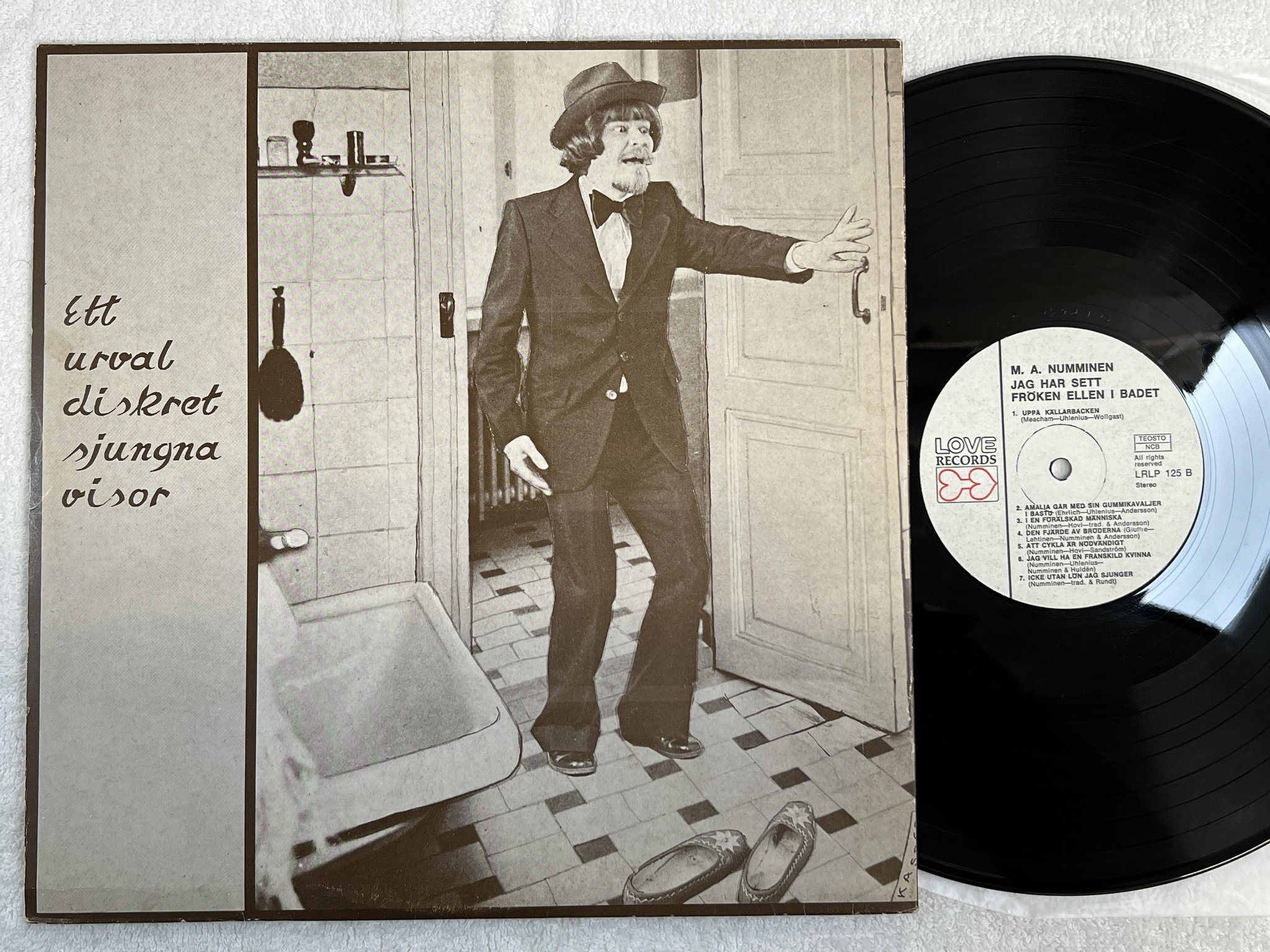 Omslagsbild för skivan M.A. NUMMINEN jag har sett fröken Ellen i badet LP Fin LOVE LRLP 125