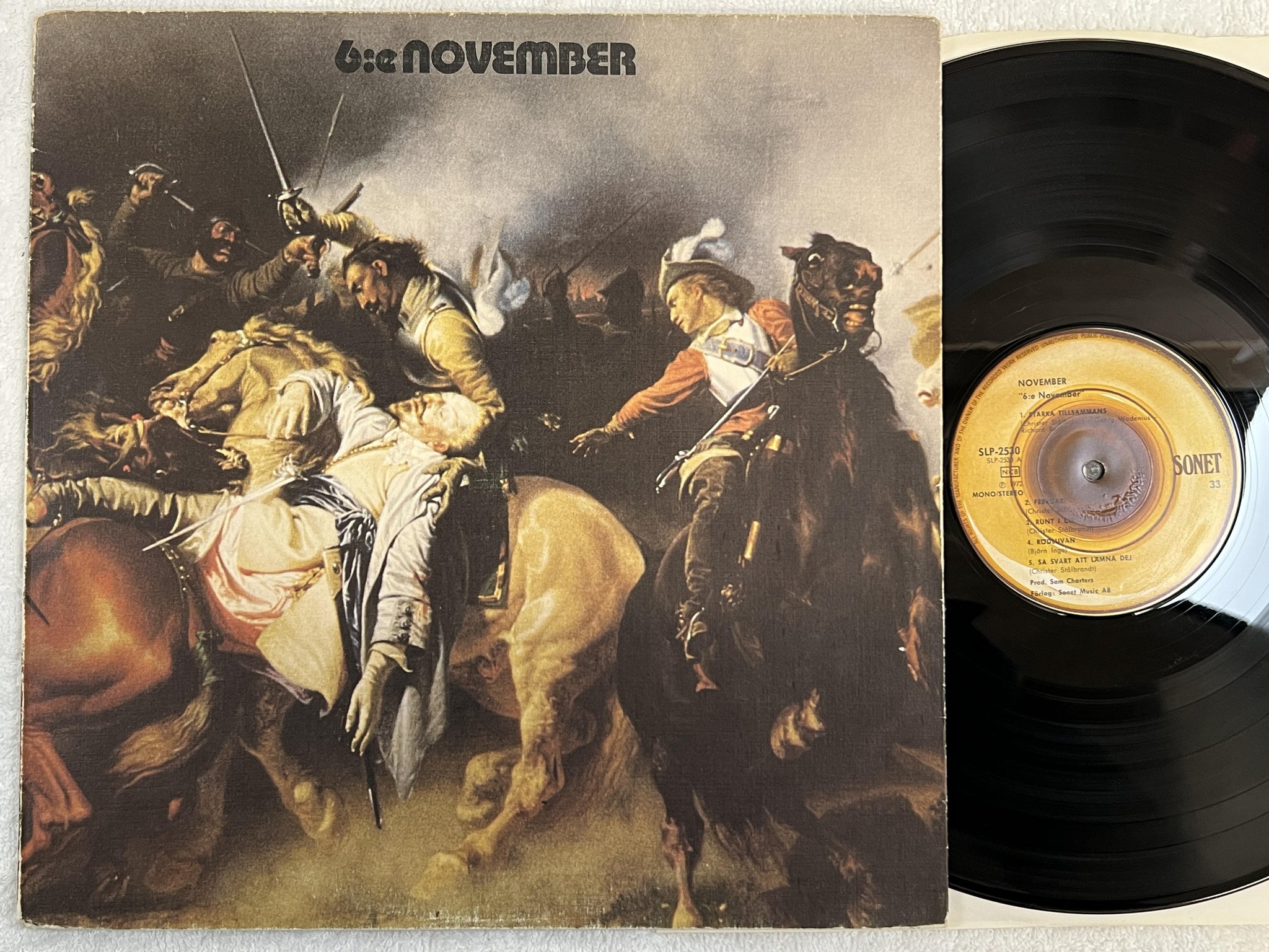 Omslagsbild för skivan NOVEMBER 6:e November LP -72 SONET SLP-2530