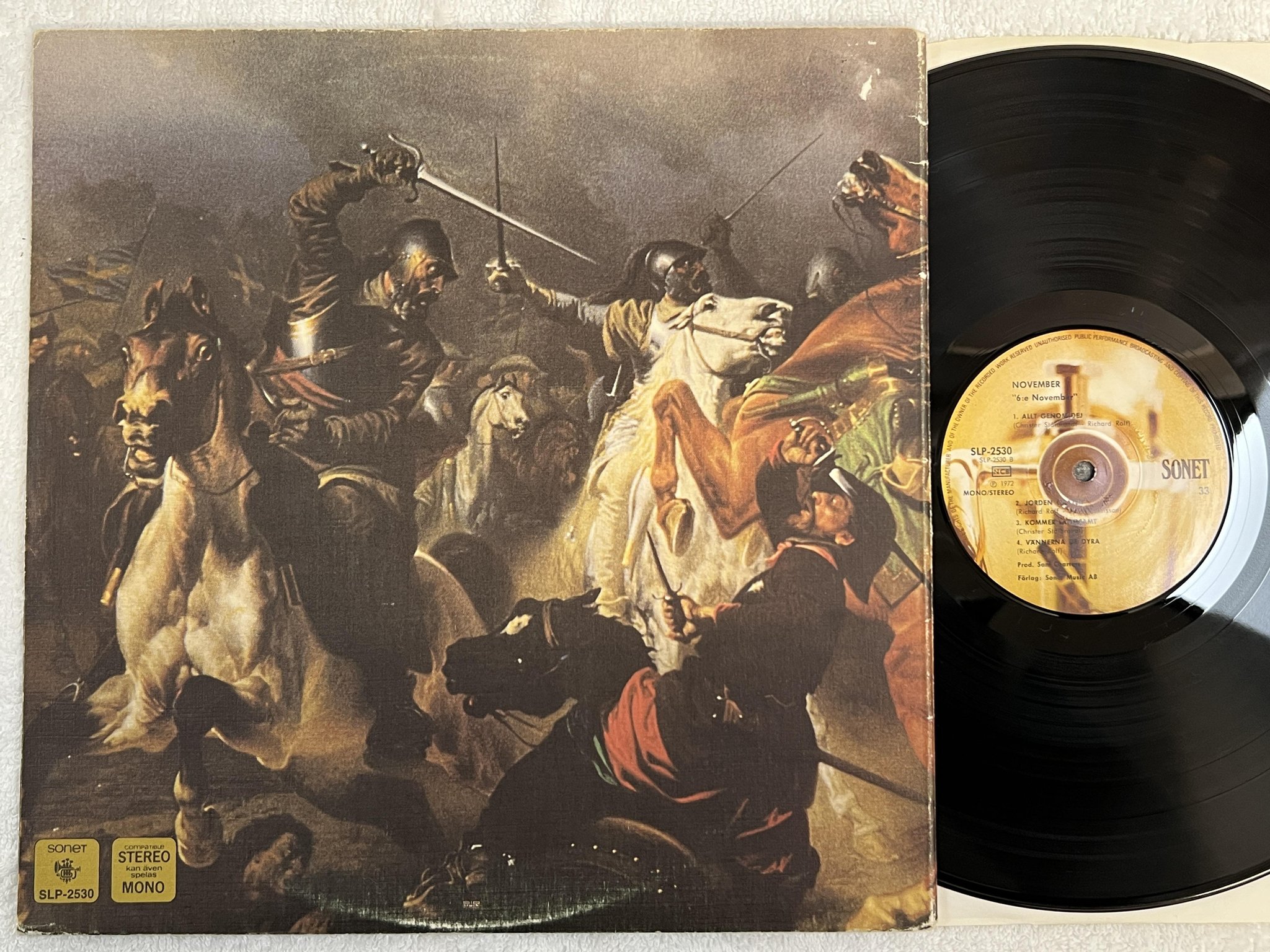 Omslagsbild för skivan NOVEMBER 6:e November LP -72 SONET SLP-2530