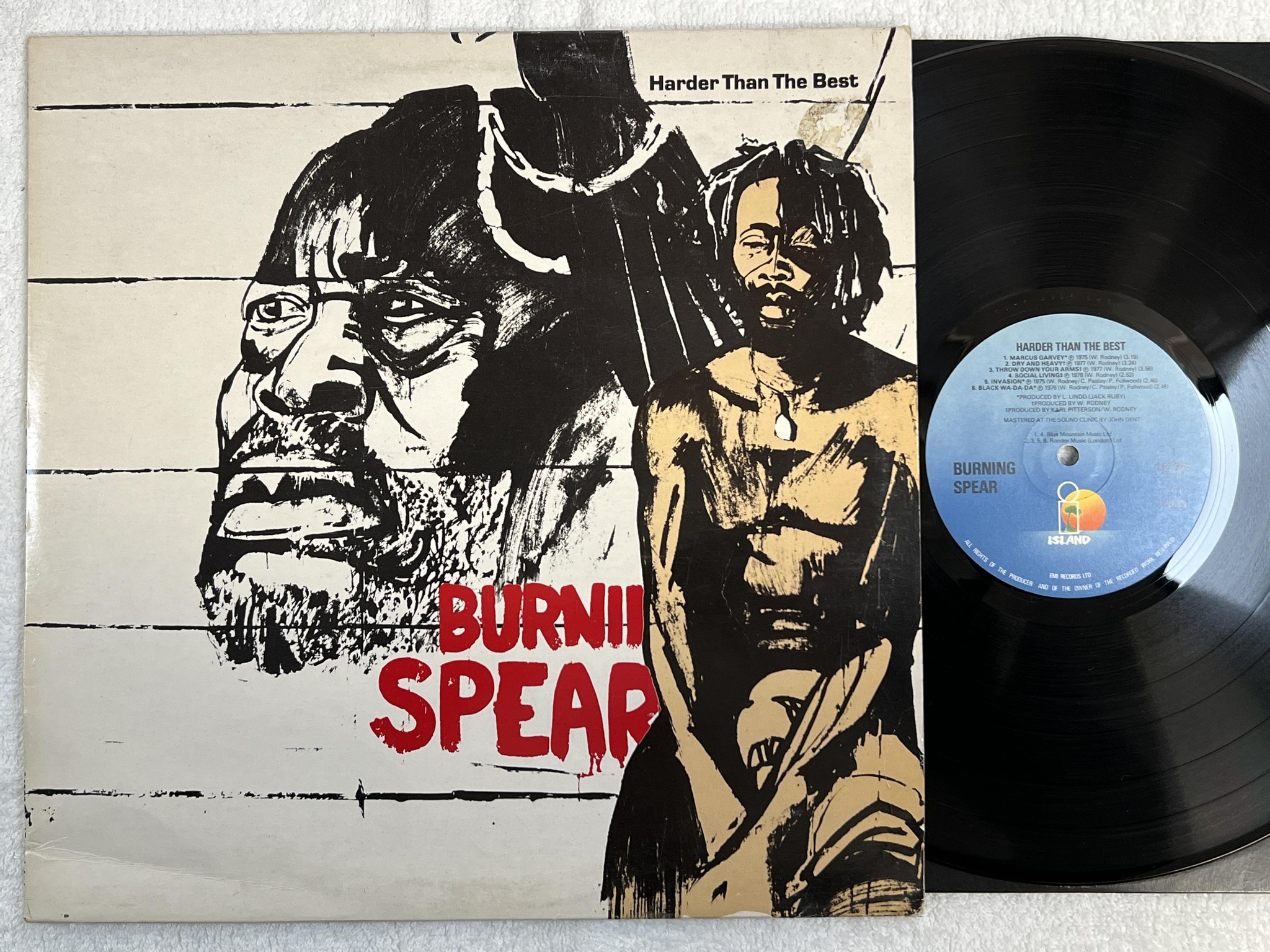 Omslagsbild för skivan BURNING SPEAR harder than the rest LP -79 UK ISLAND ILPS 9567
