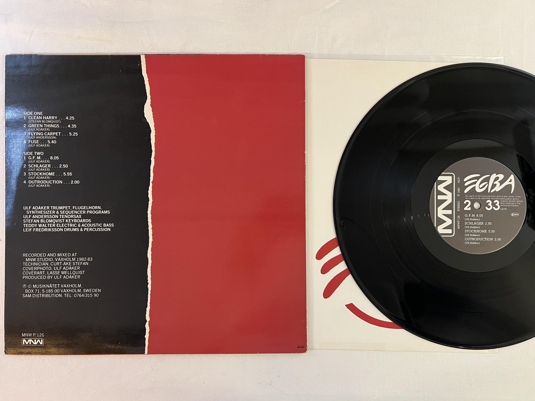 Omslagsbild för skivan EGBA fuse LP -83 Swe MNW MNWP 126