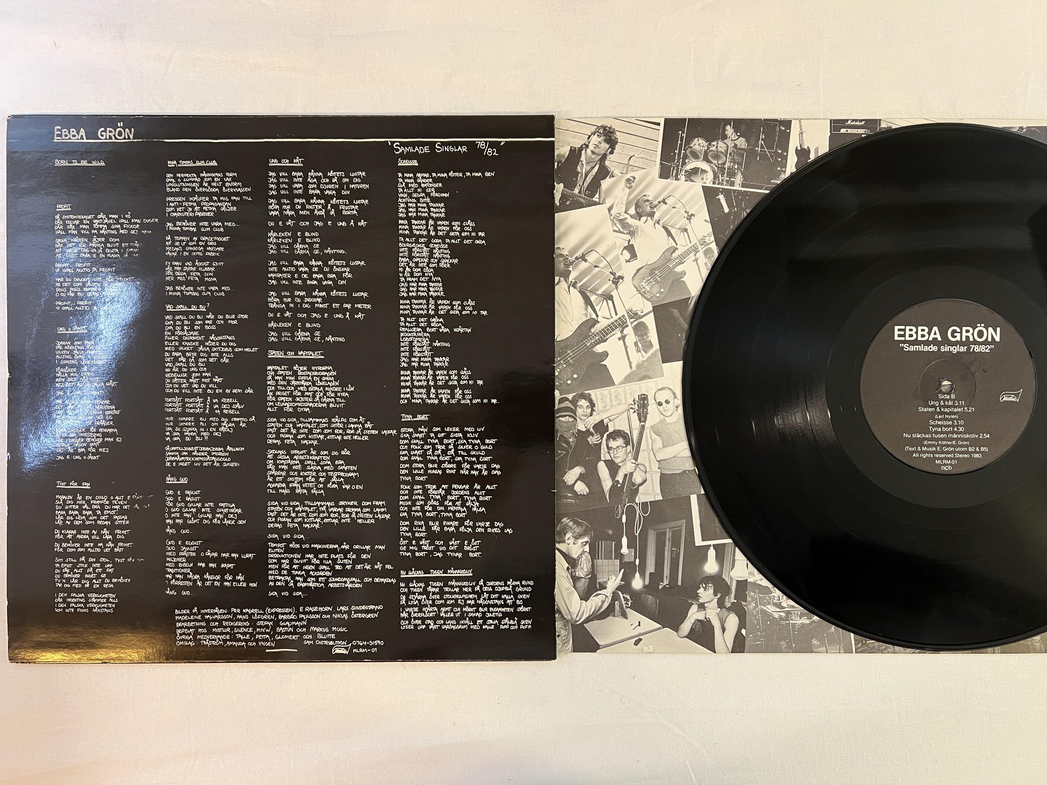 Omslagsbild för skivan EBBA GRÖN samlade singlar 78/82 LP -83 Swe MISTLUR MLRM-01