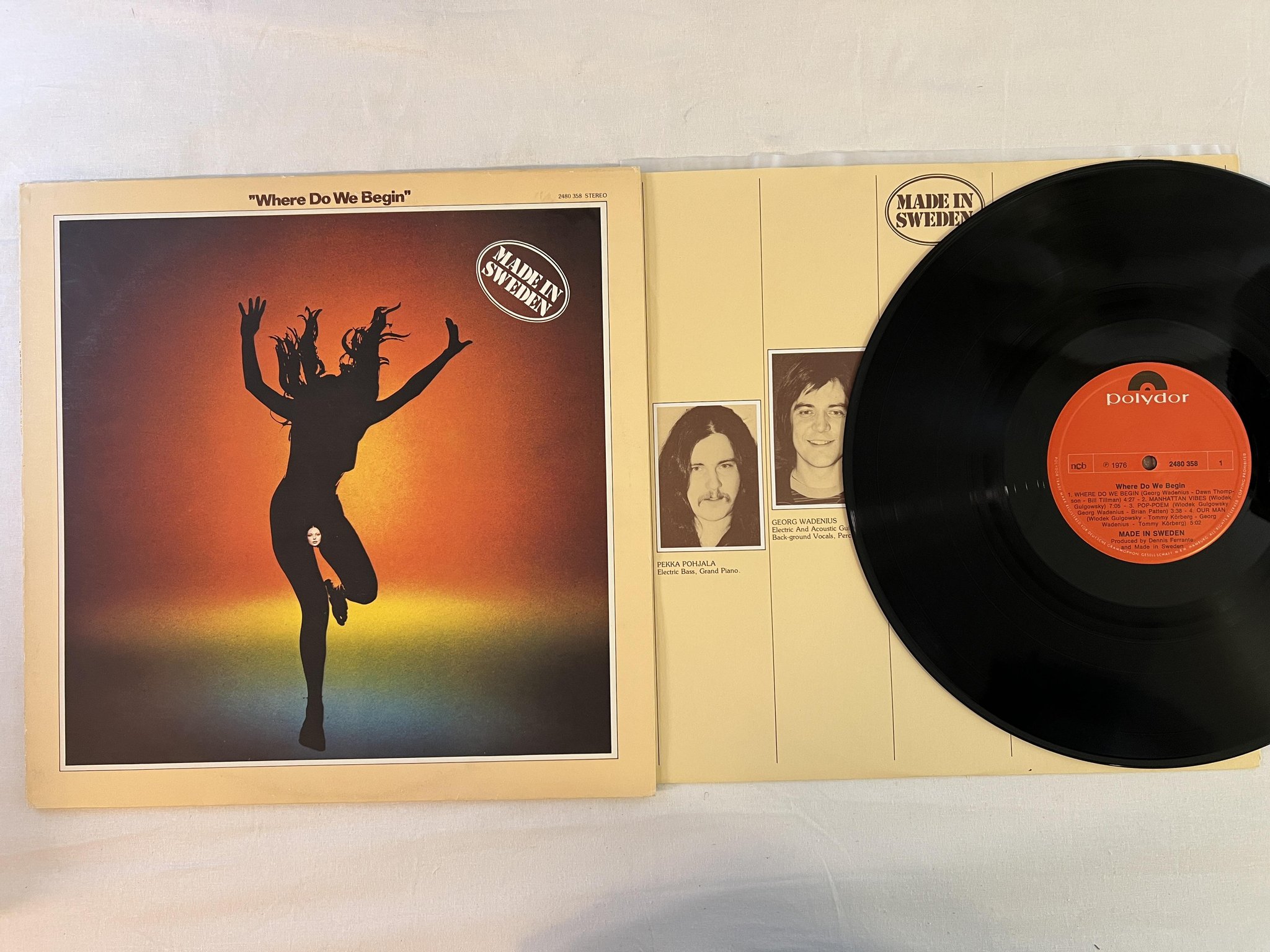 Omslagsbild för skivan MADE IN SWEDEN where do we begin LP -76 Swe POLYDOR 2480358