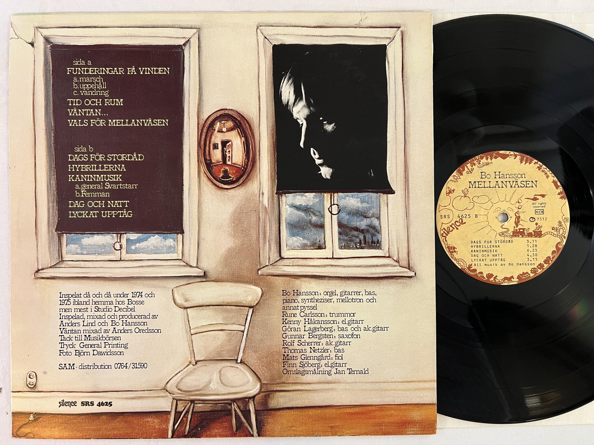 Omslagsbild för skivan BO HANSSON mellanväsen LP -75 SILENCE SRS 4625