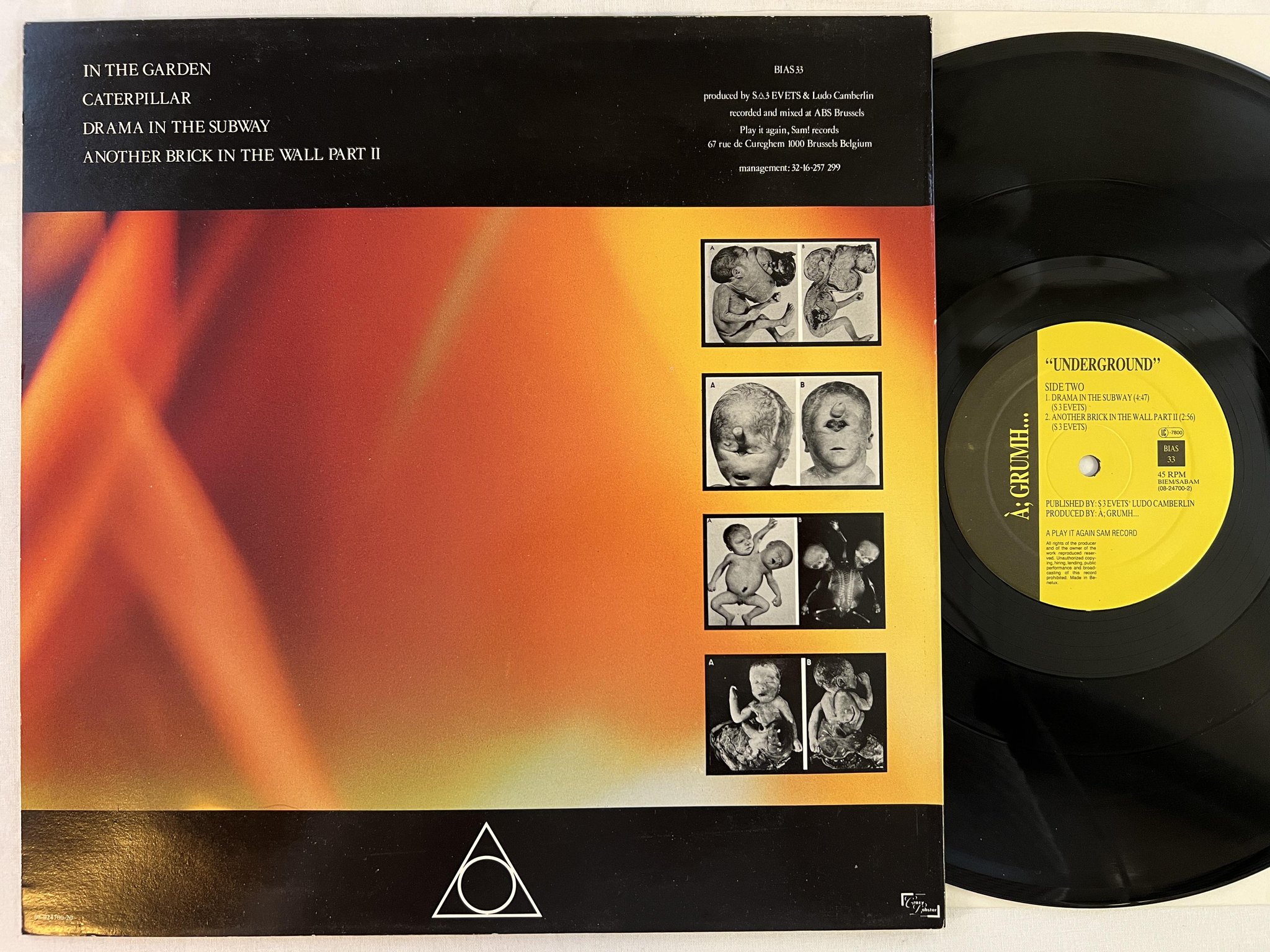 Omslagsbild för skivan A; GRUMH underground 12" -86 PLAY IT AGAIN SAM BIAS 33
