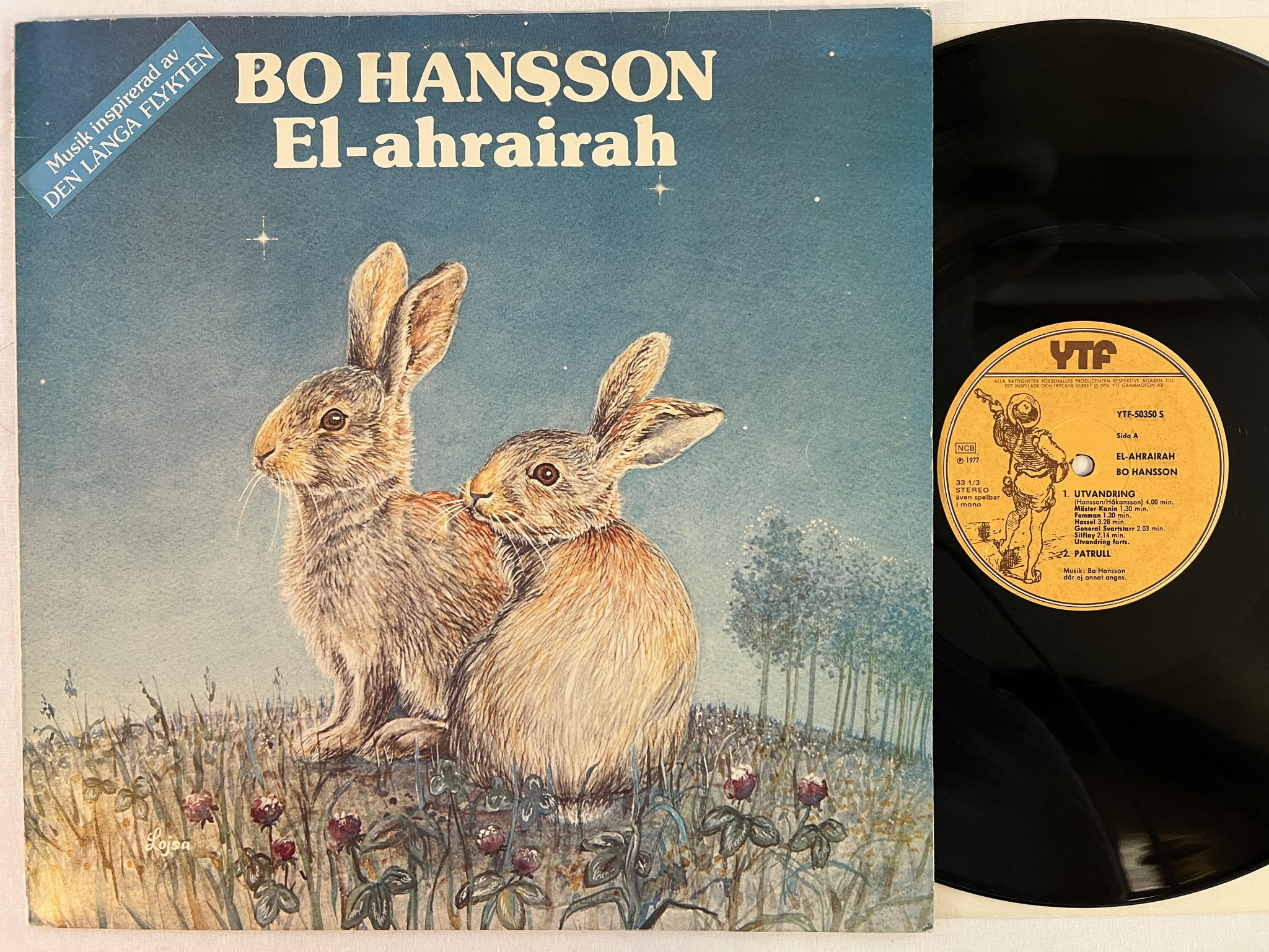 Omslagsbild för skivan BO HANSSON el-ahrairah LP -77 Swe YTF 50350 S