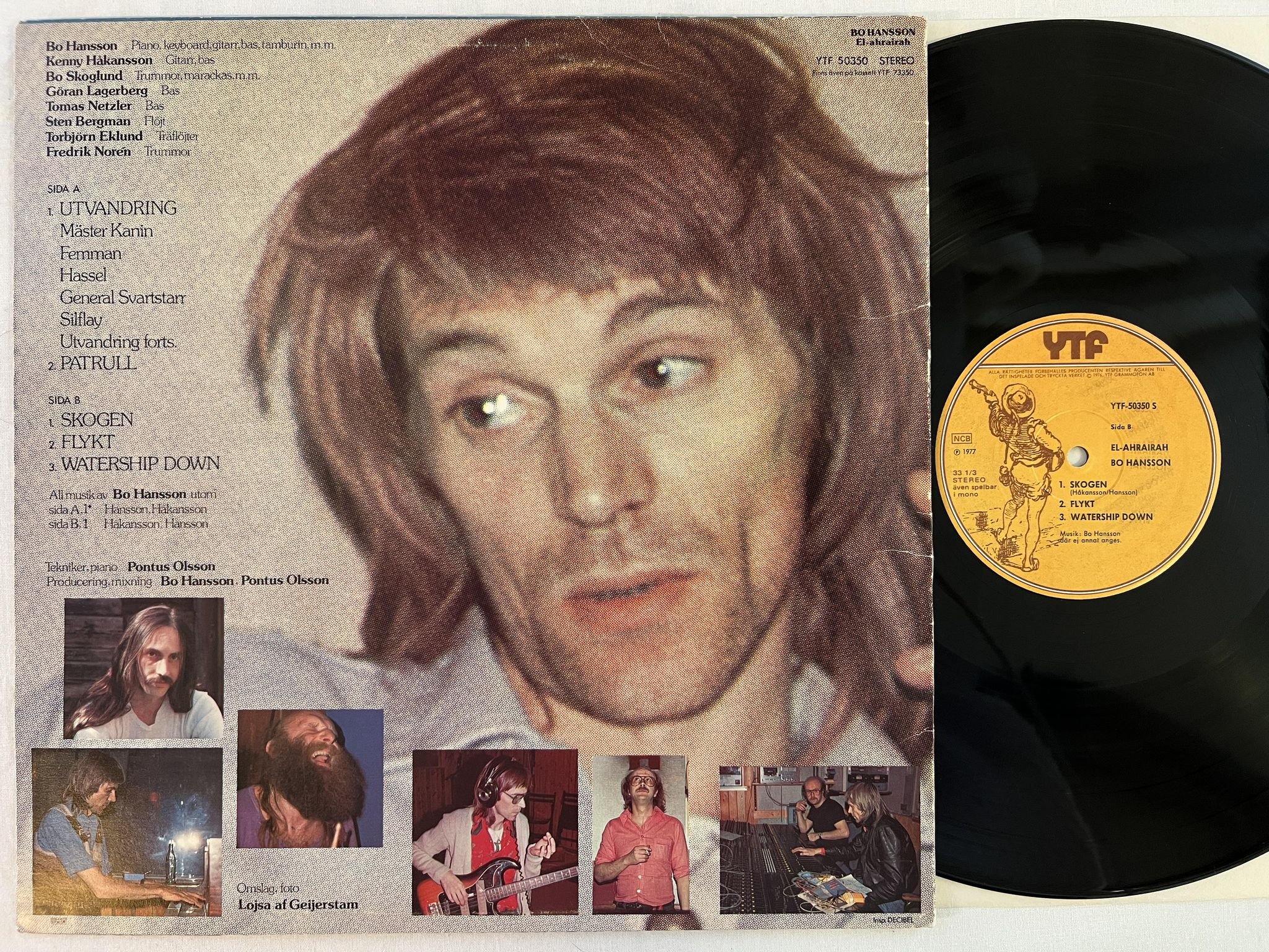 Omslagsbild för skivan BO HANSSON el-ahrairah LP -77 Swe YTF 50350 S