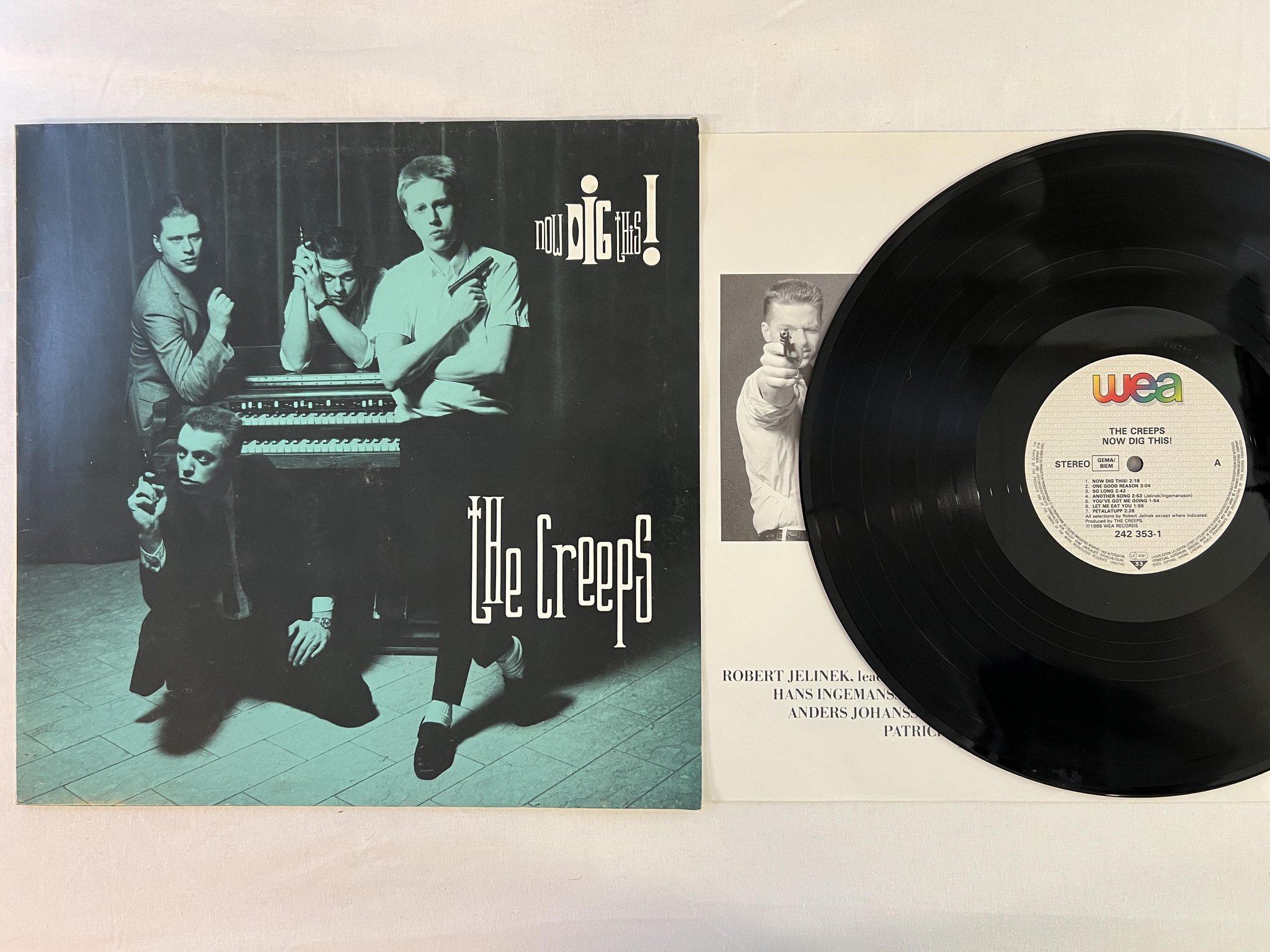 Omslagsbild för skivan THE CREEPS now dig this LP -88 WEA 242 353-1