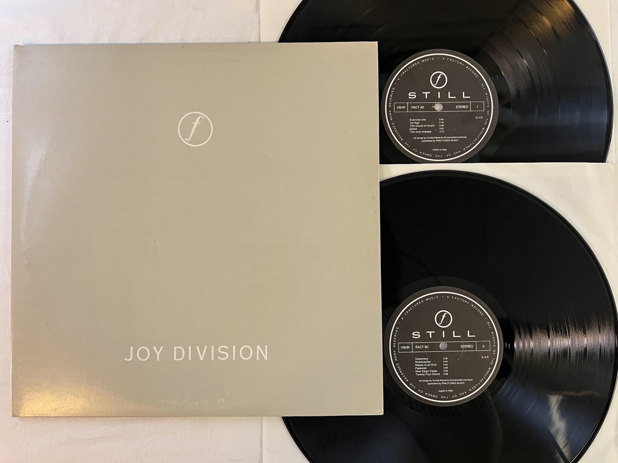 Omslagsbild för skivan JOY DIVISION still 2xLP ITA FACTORY FACT 40