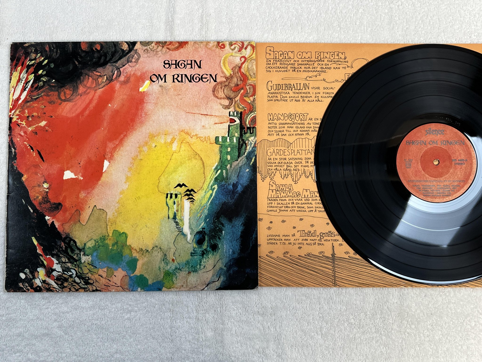 Omslagsbild för skivan BO HANSSON sagan om ringen LP Swe SILENCE SRS 4600