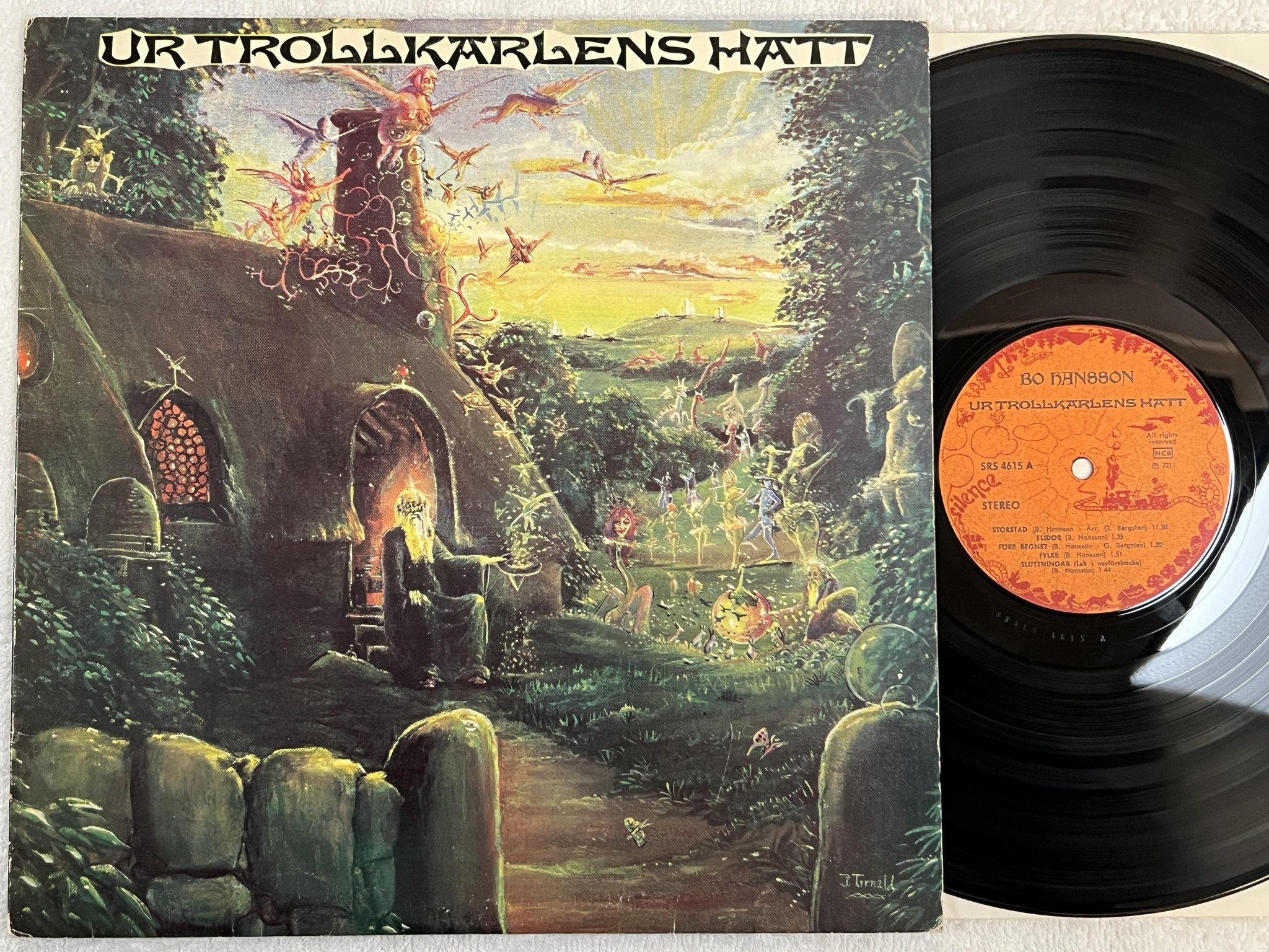 Omslagsbild för skivan BO HANSSON ur trollkarlens hatt LP Swe SILENCE SRS 4615