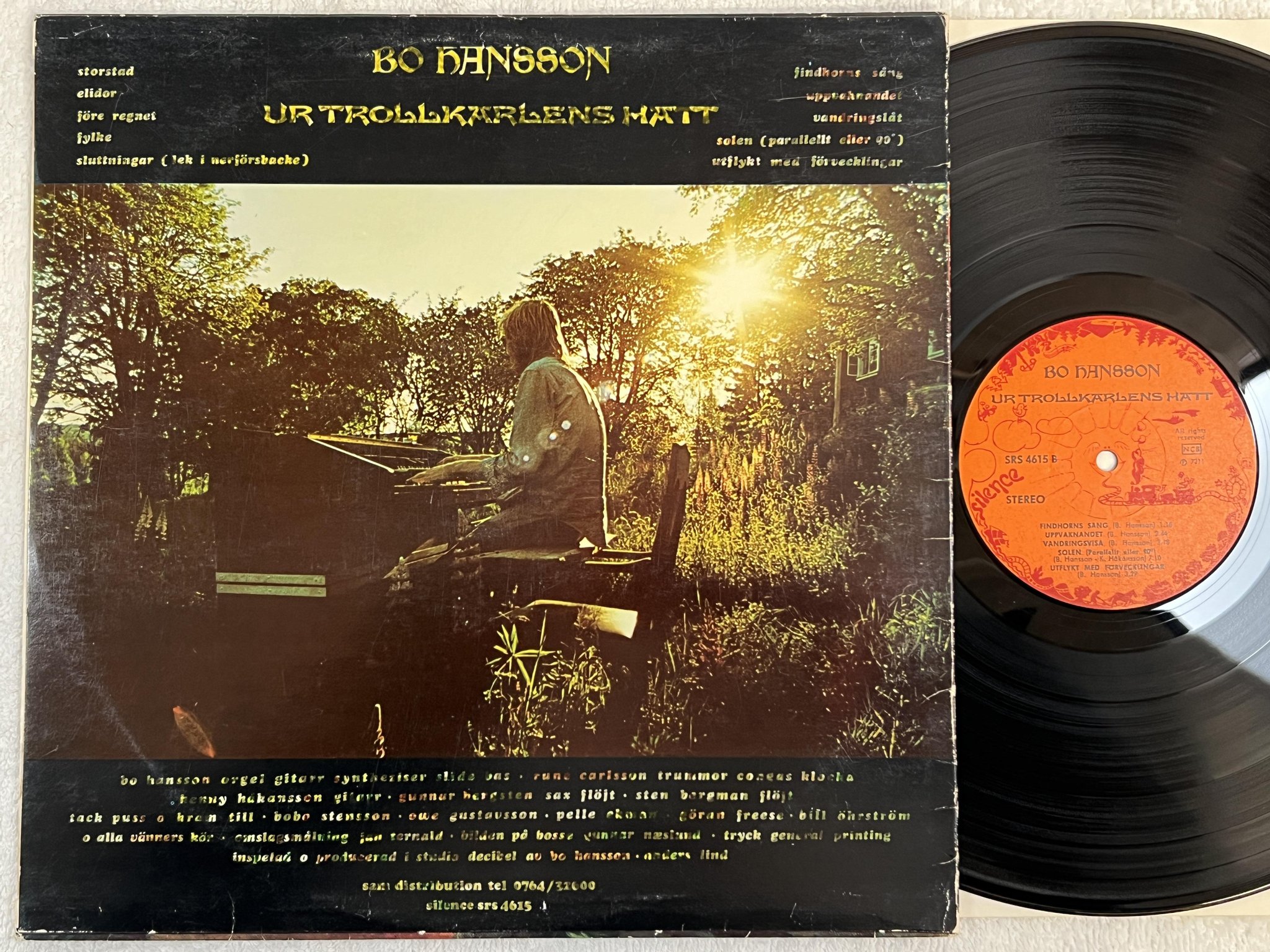 Omslagsbild för skivan BO HANSSON ur trollkarlens hatt LP Swe SILENCE SRS 4615