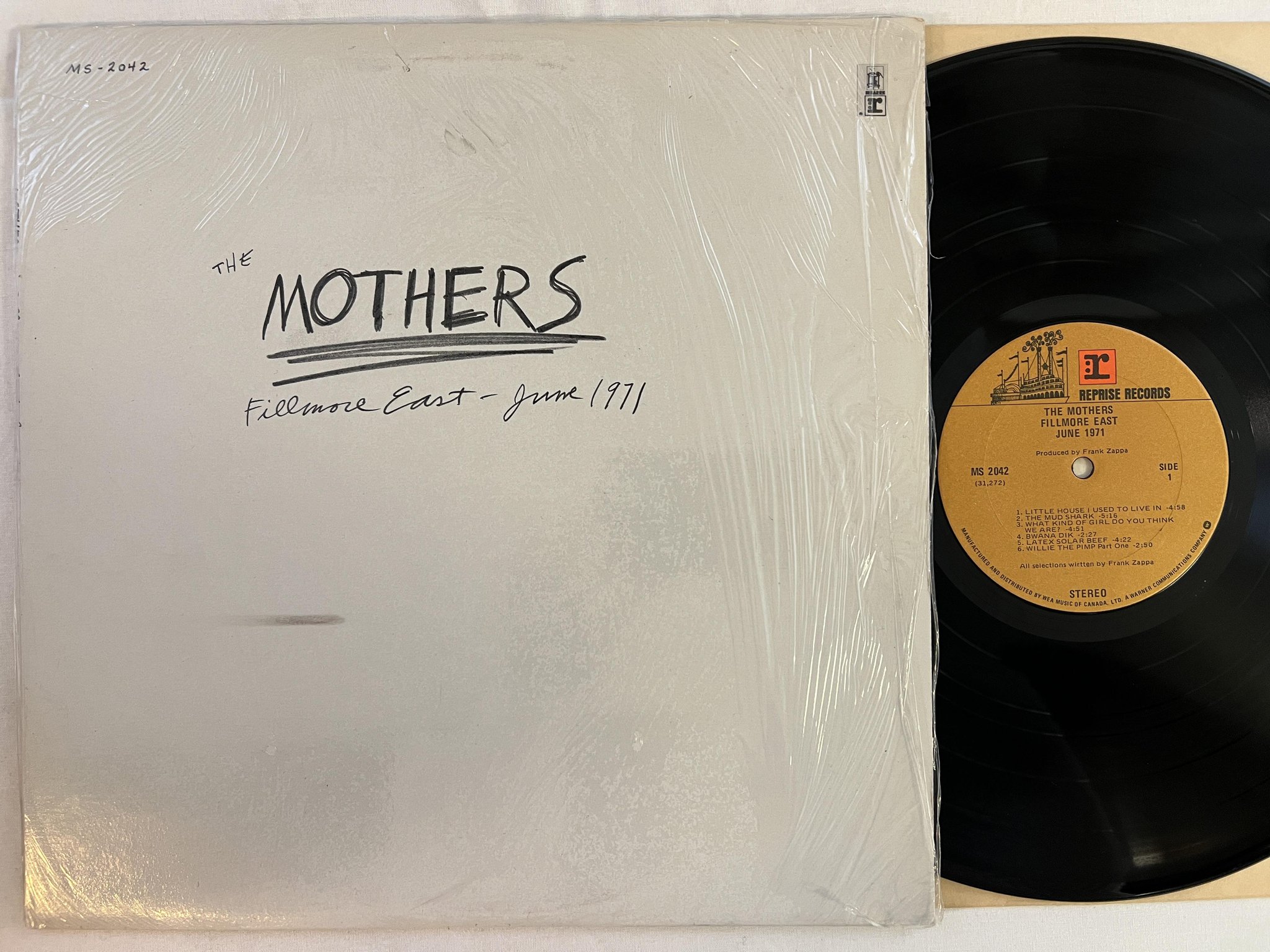 Omslagsbild för skivan THE MOTHERS Fillmore east june 1971 LP Can REPRISE MS 2042