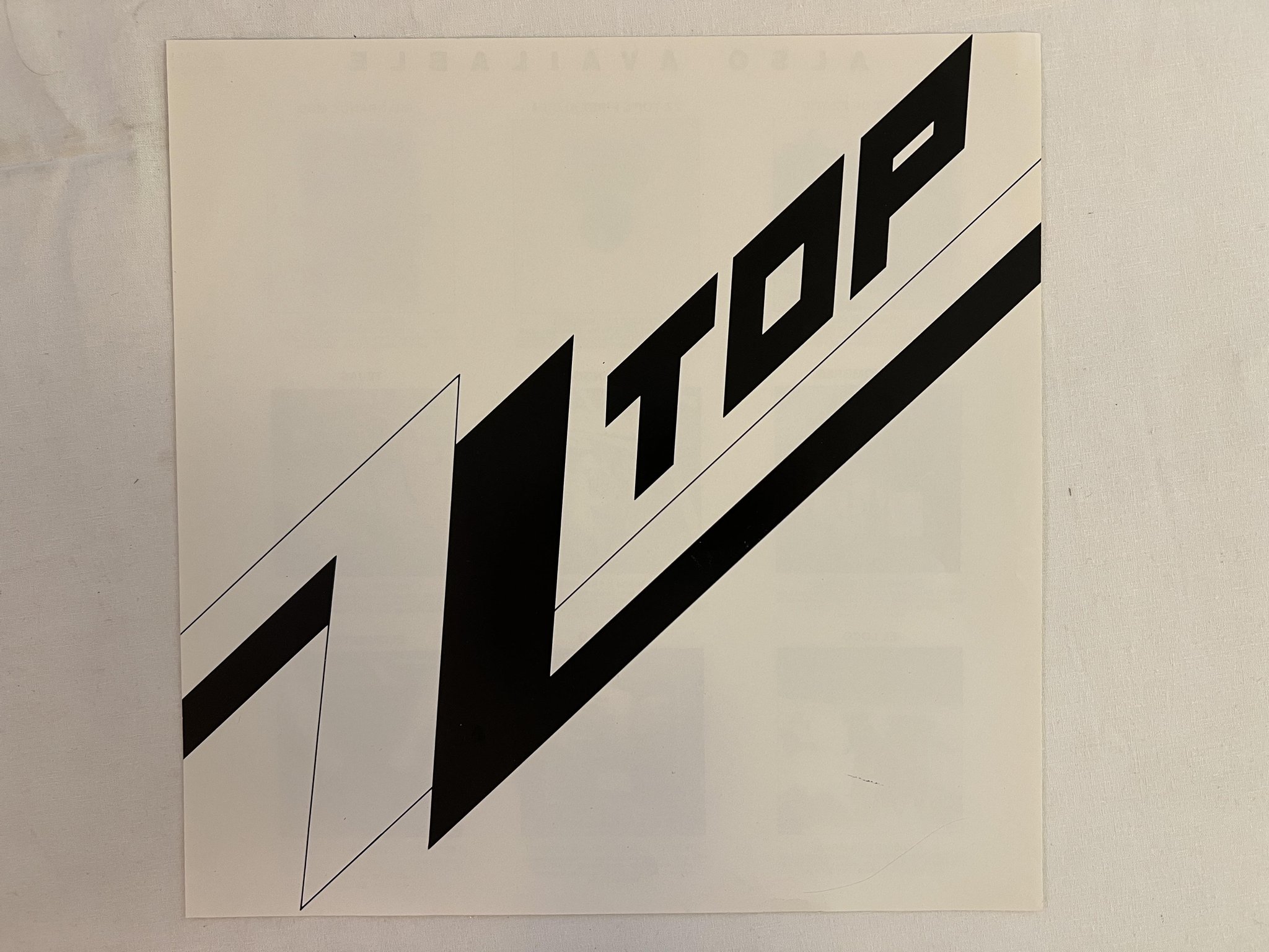 Omslagsbild för skivan ZZ TOP afterburner LP -85 Ger WARNER 925 342-1