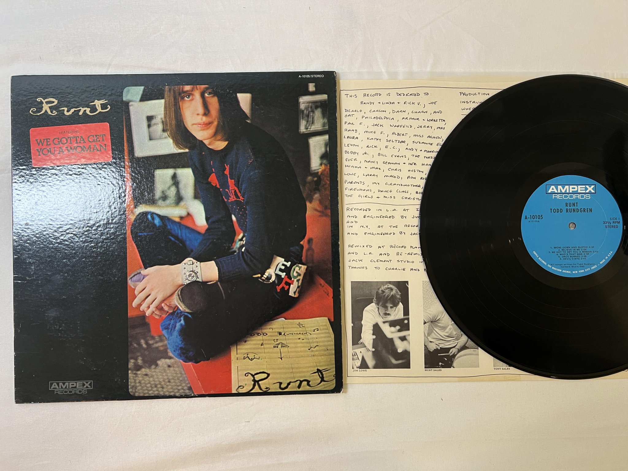 Omslagsbild för skivan TODD RUNDGREN runt LP -70 US AMPEX A-10105