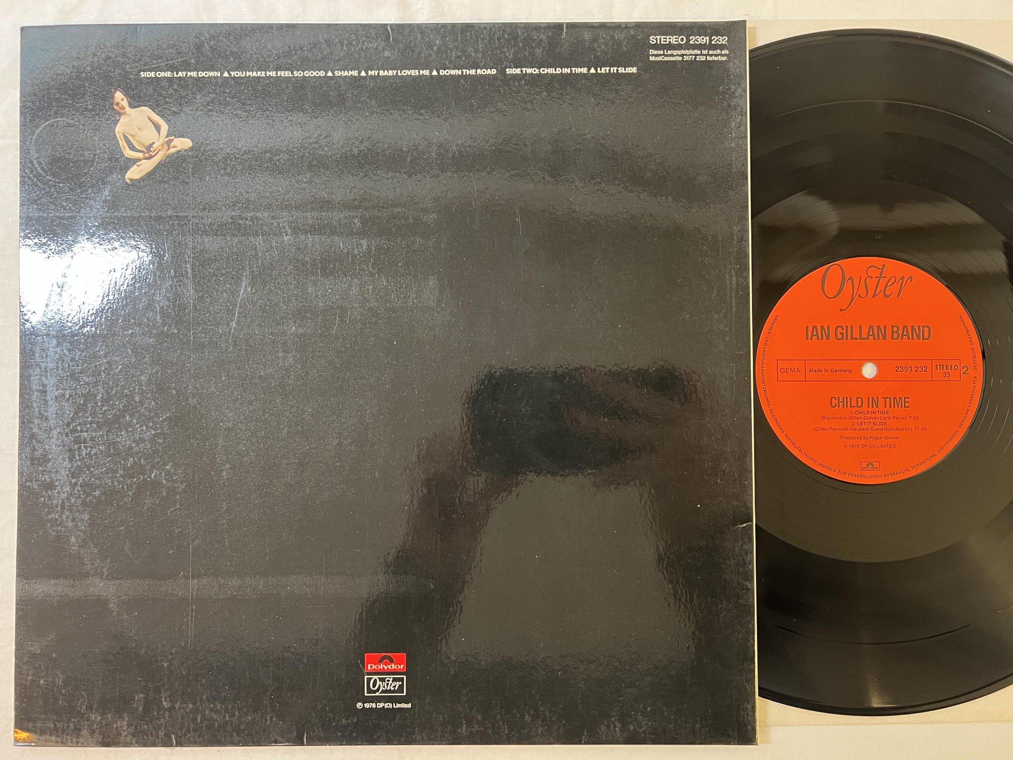 Omslagsbild för skivan IAN GILLAN BAND Child In Time LP -76 Ger OYSTER 2391 232