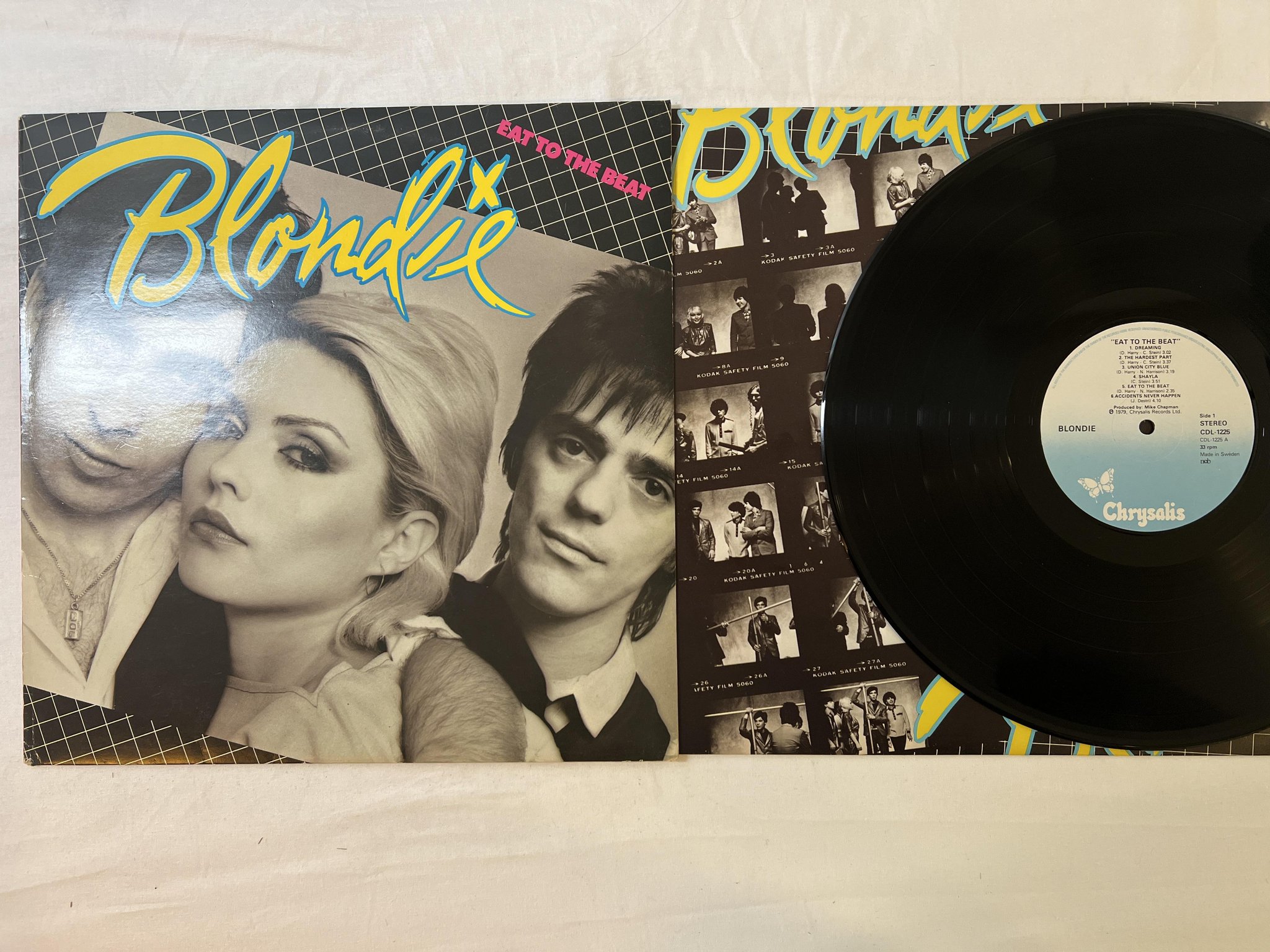 Omslagsbild för skivan BLONDIE eat to the beat LP -79 ncb CHRYSALIS CDL 1225
