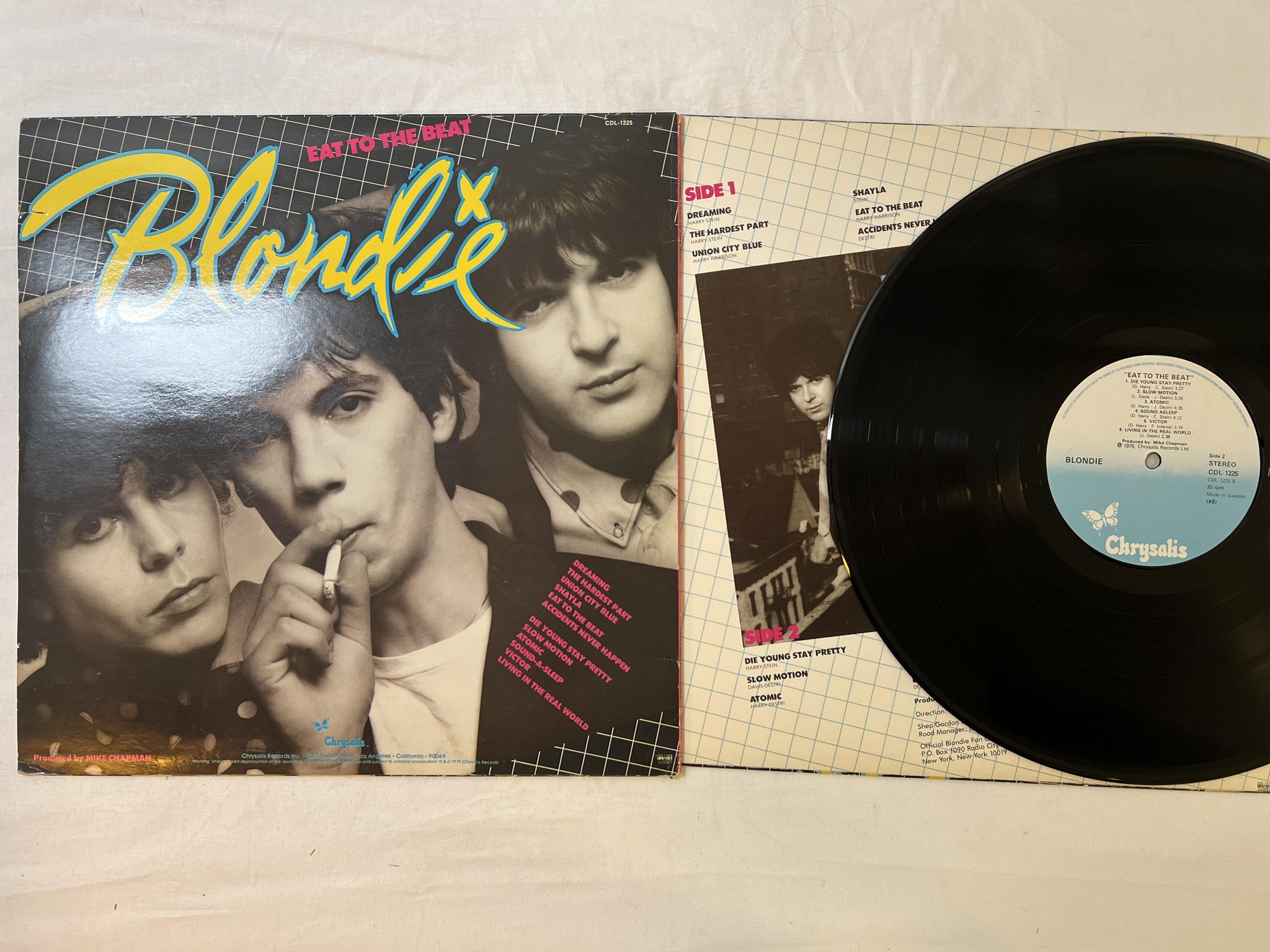Omslagsbild för skivan BLONDIE eat to the beat LP -79 ncb CHRYSALIS CDL 1225