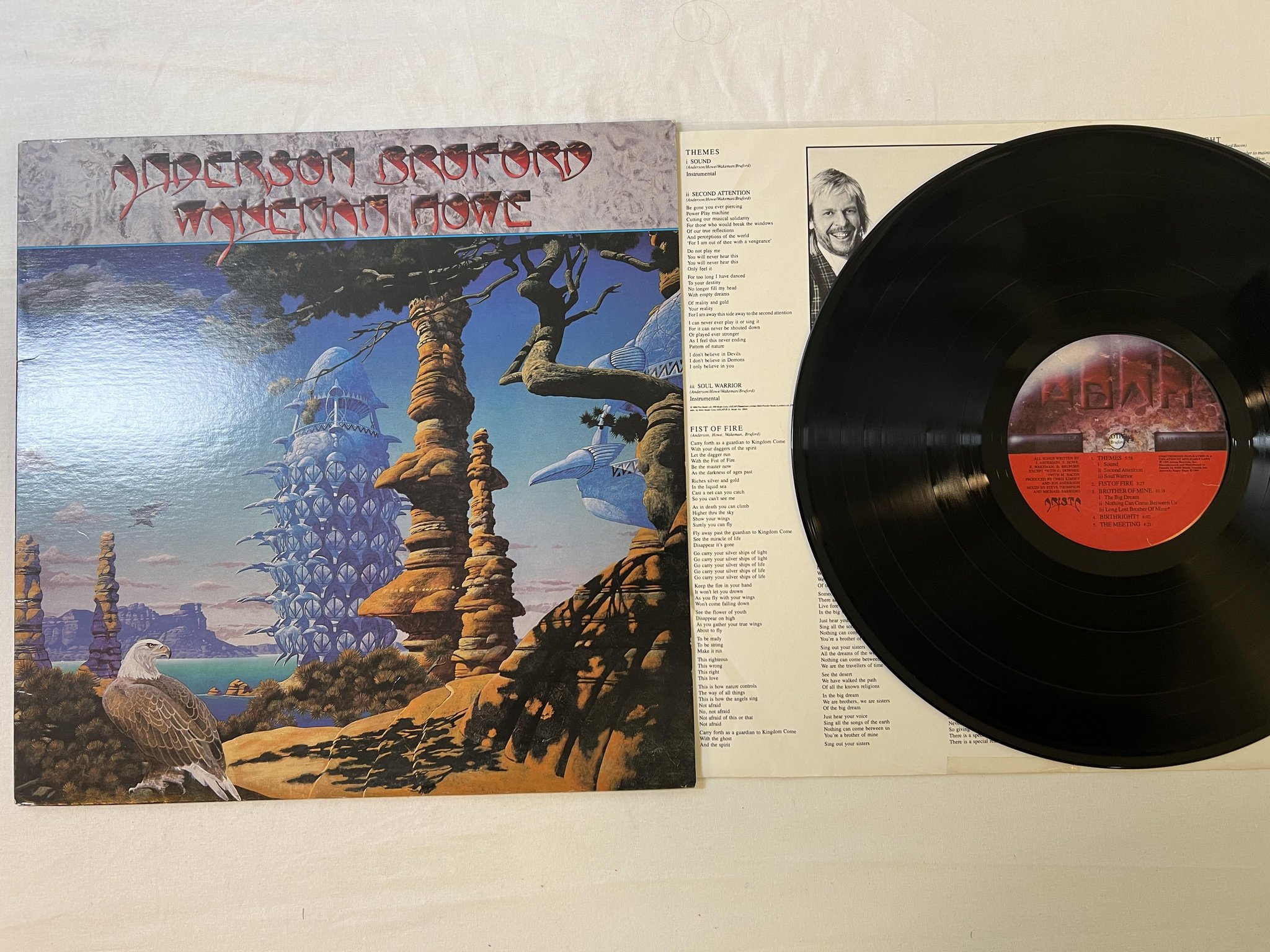 Omslagsbild för skivan ANDERSON BROFORD WAKEMAN HOWE LP -89 Can ARISTA AL85-90126