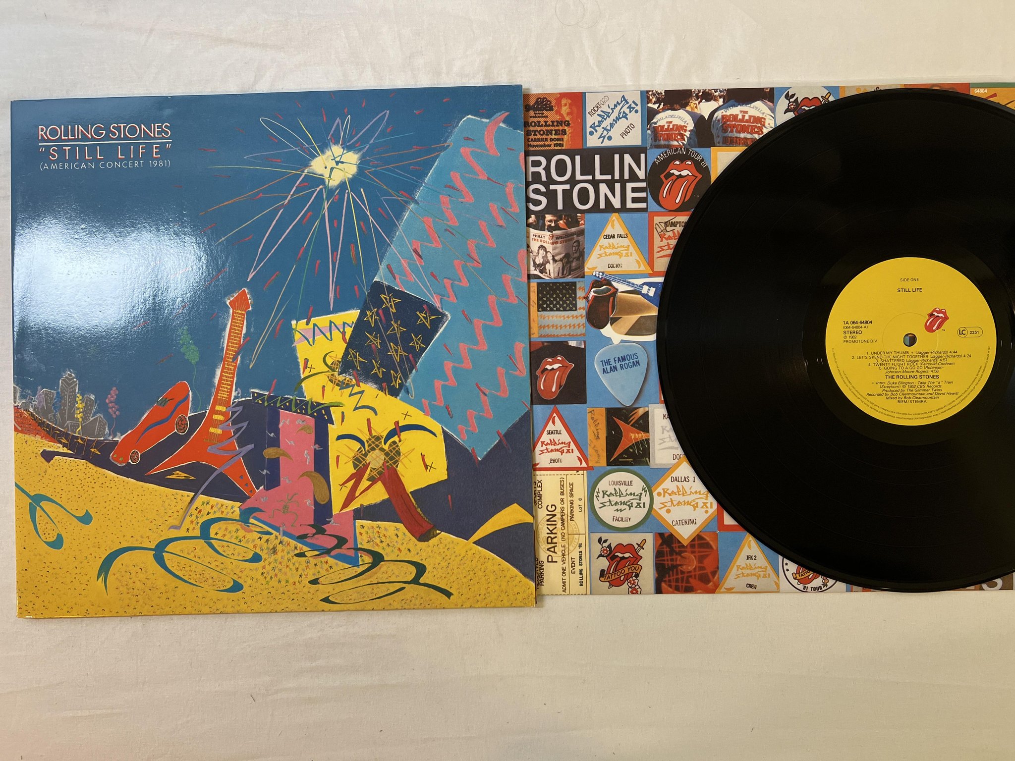Omslagsbild för skivan THE ROLLING STONES still life LP EEC 1A 064-64804