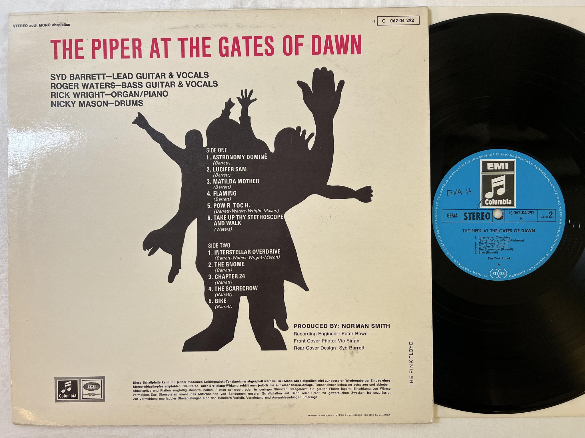 Omslagsbild för skivan PINK FLOYD the piper of the gates of dawn LP Ger EMI/COLUMBIA 1C 062-04292