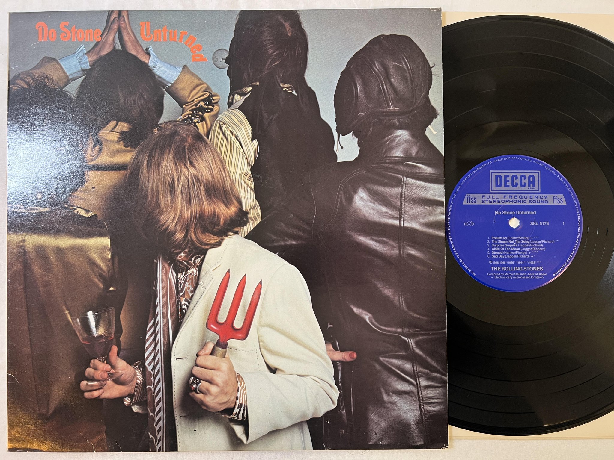 Omslagsbild för skivan THE ROLLING STONES no stone unturned LP re ncb DECCA SKL 5173