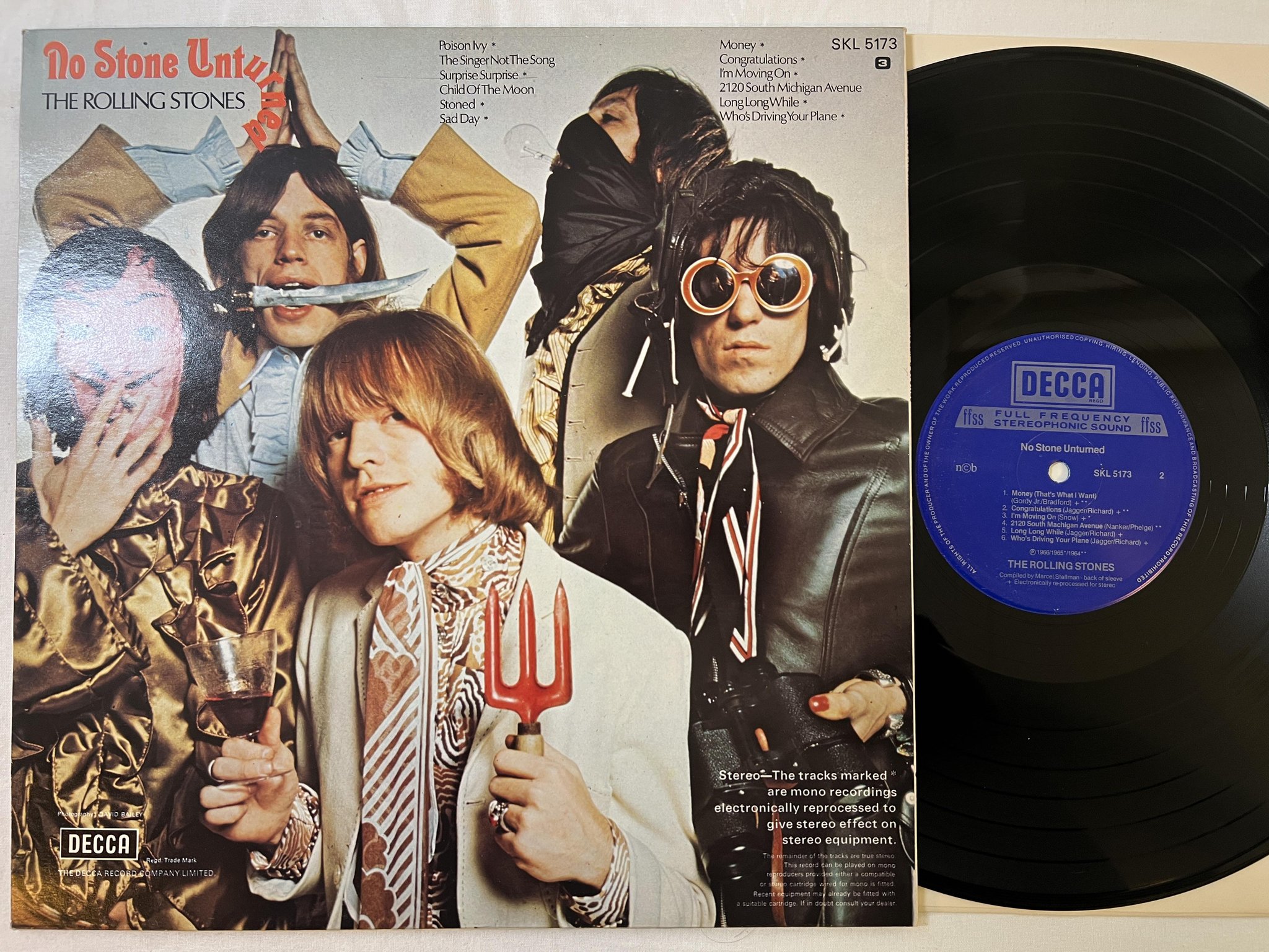 Omslagsbild för skivan THE ROLLING STONES no stone unturned LP re ncb DECCA SKL 5173