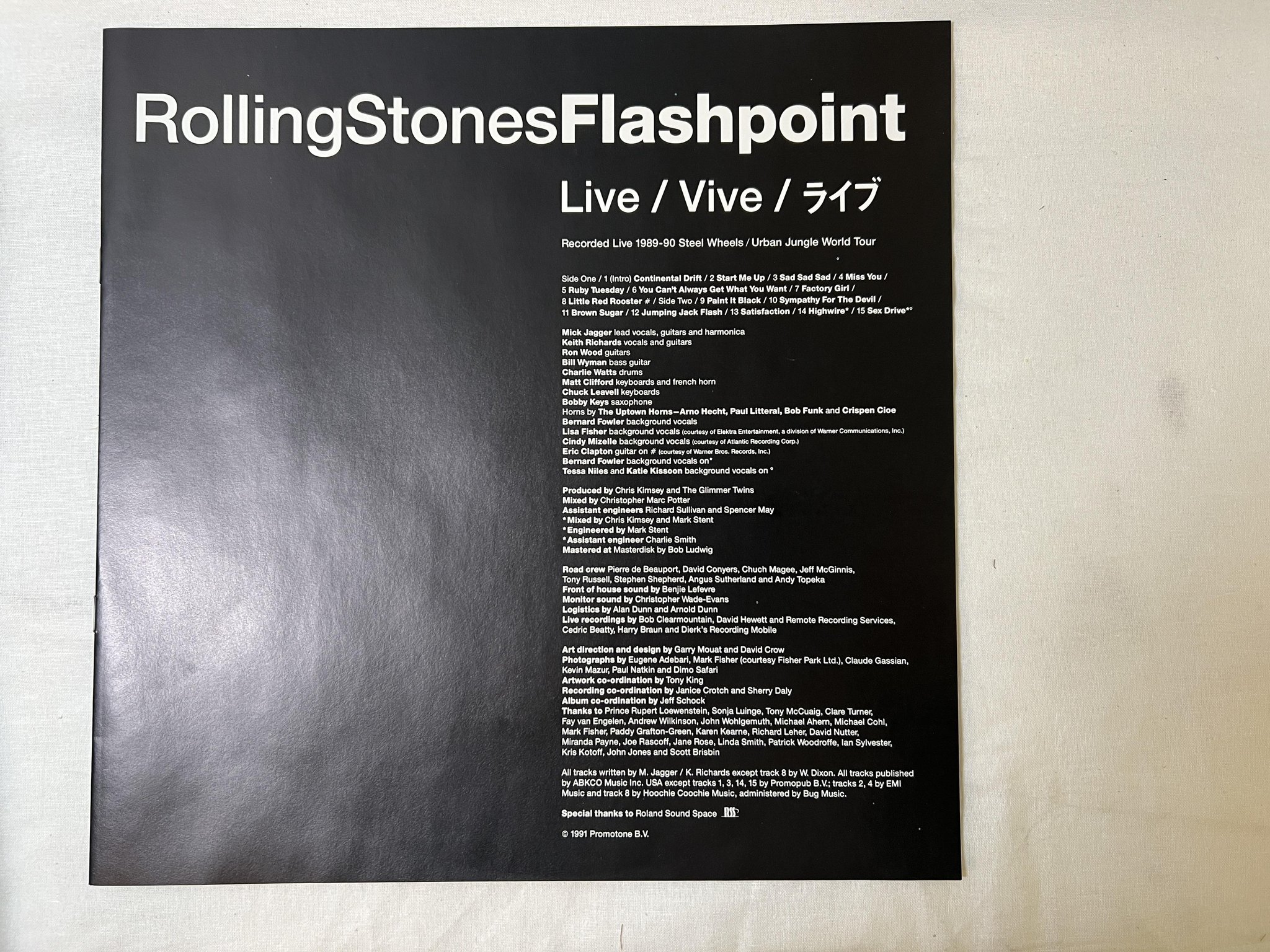 Omslagsbild för skivan THE ROLLING STONES steel wheels LP -91 Hol 4681351