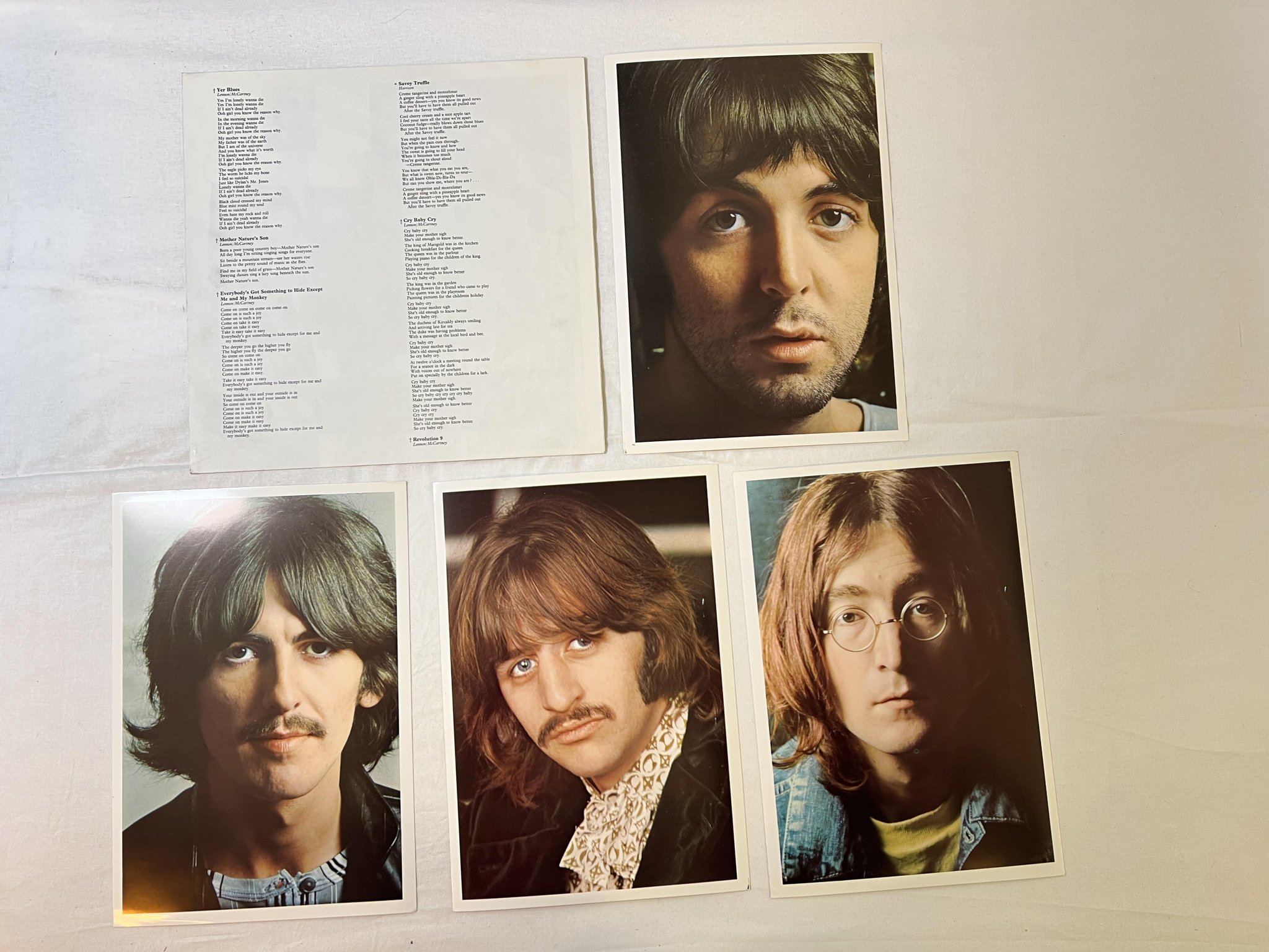 Omslagsbild för skivan THE BEATLES white album 2xLP -68 UK APPLE PCS 7068 complete #0440622