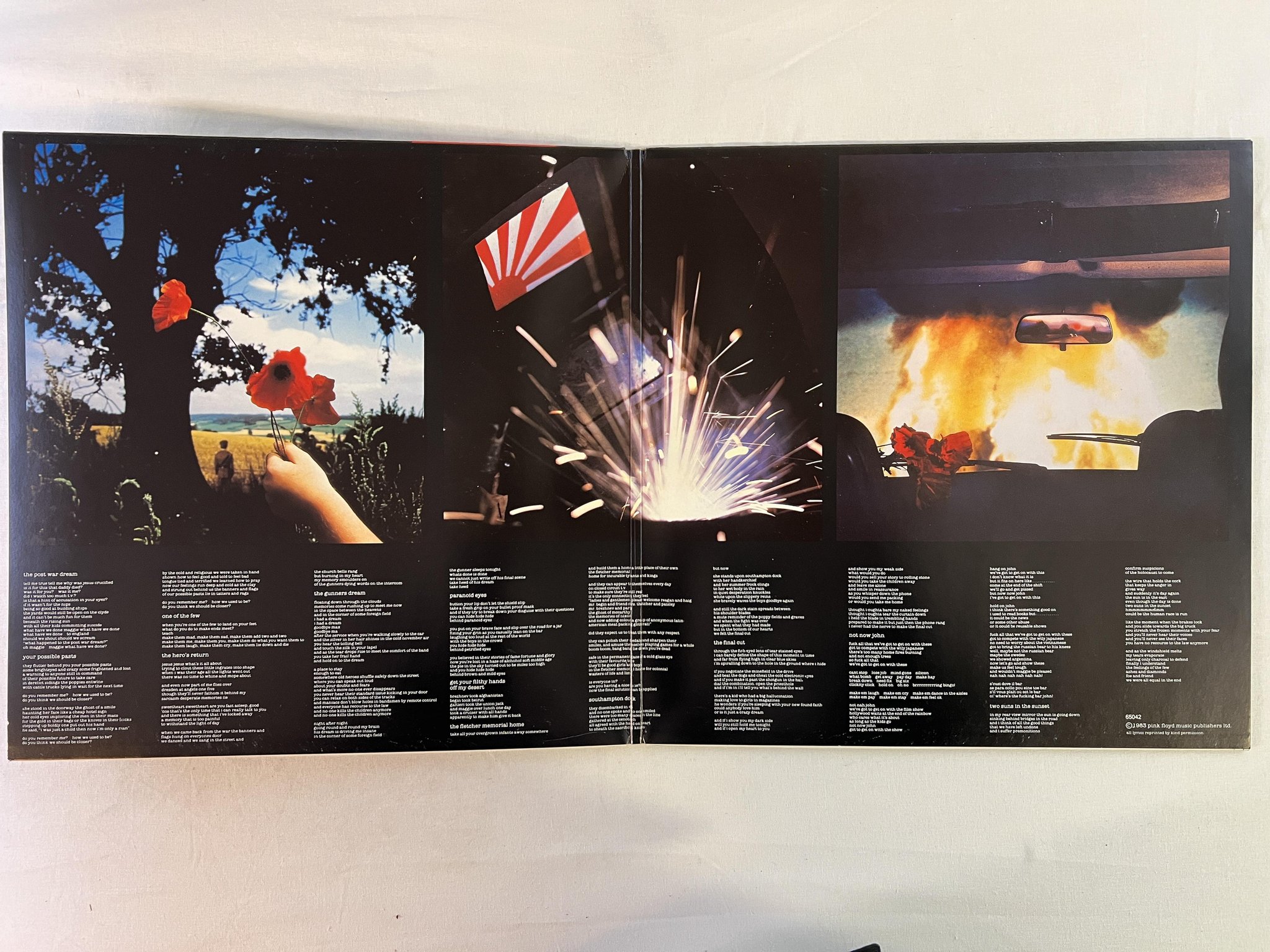 Omslagsbild för skivan PINK FLOYD the final LP -83 Hol HARVEST 1C 064-65042