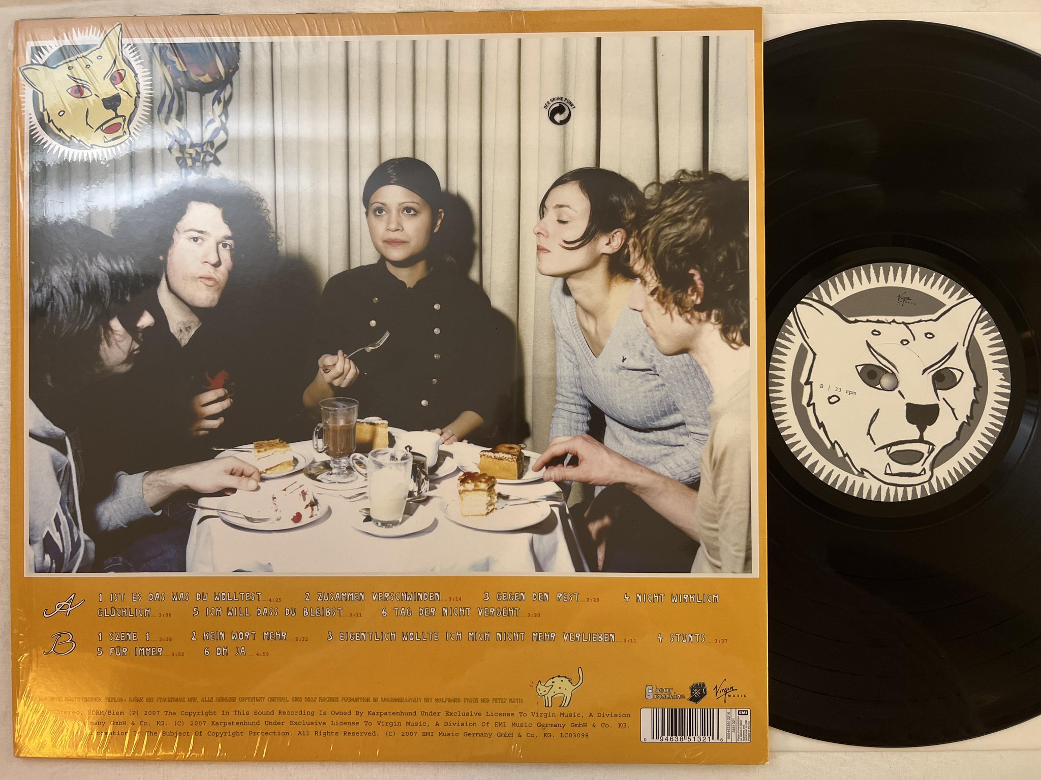 Omslagsbild för skivan KARPATEN HUND Karpatenhund #3 LP 2007 Ger VIRGIN 0094638513216 ** rare indie **