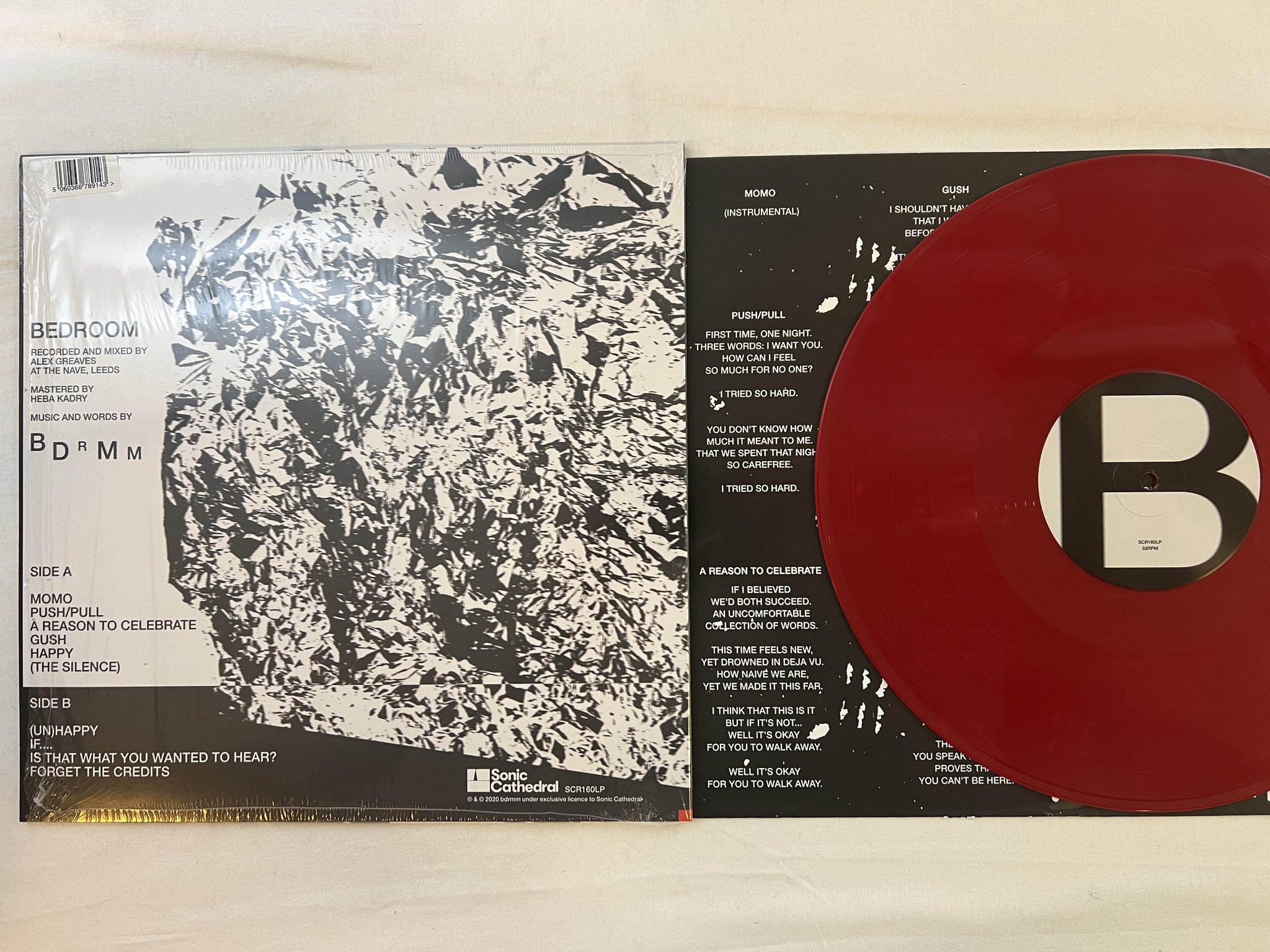 Omslagsbild för skivan BDRMM Bedroom LP 2020 UK SONIC CATHEDRAL SCR160LP