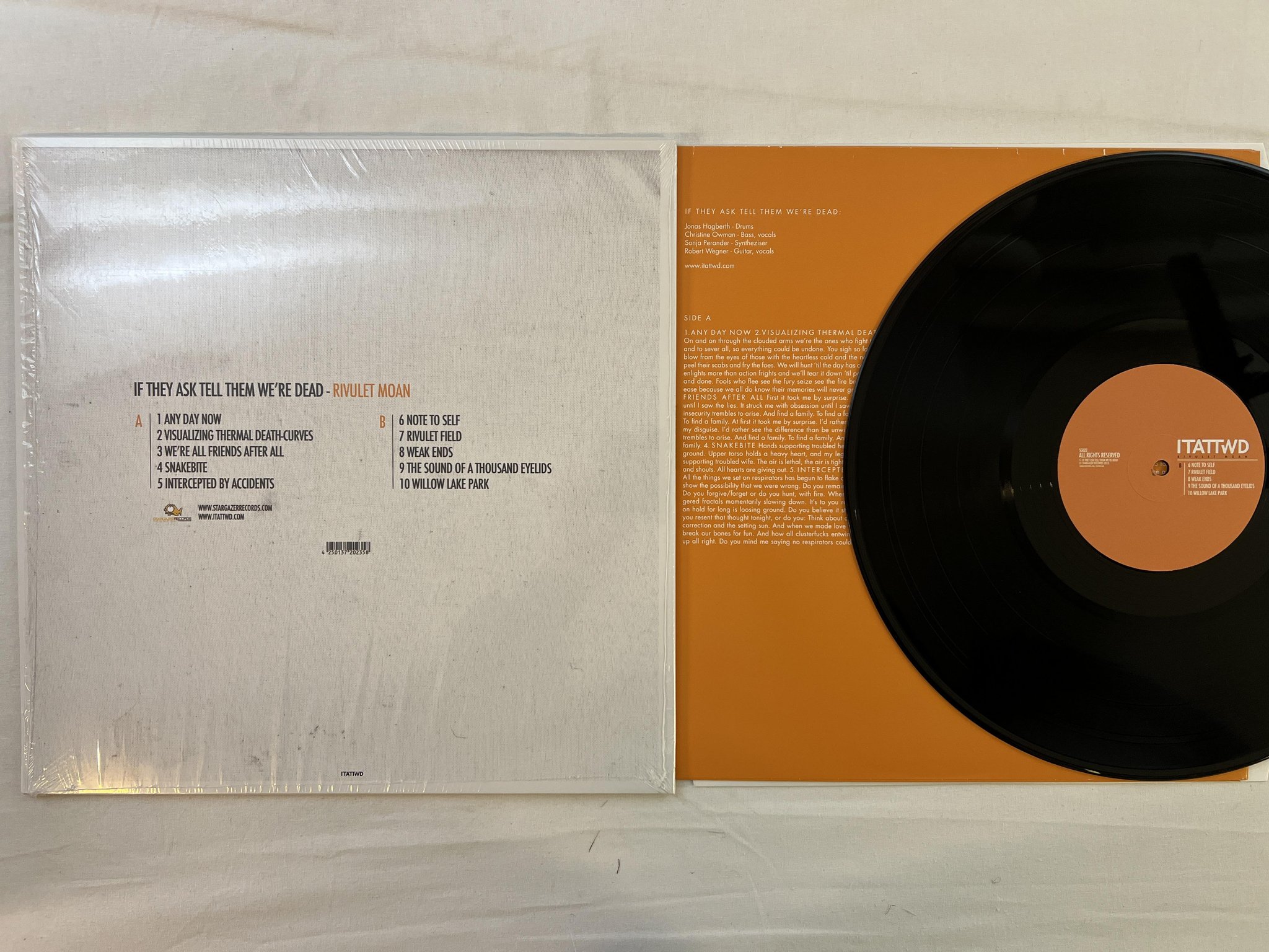 Omslagsbild för skivan ITATTWD Rivulet Moan LP 2013 Ger STARGAZER SG022