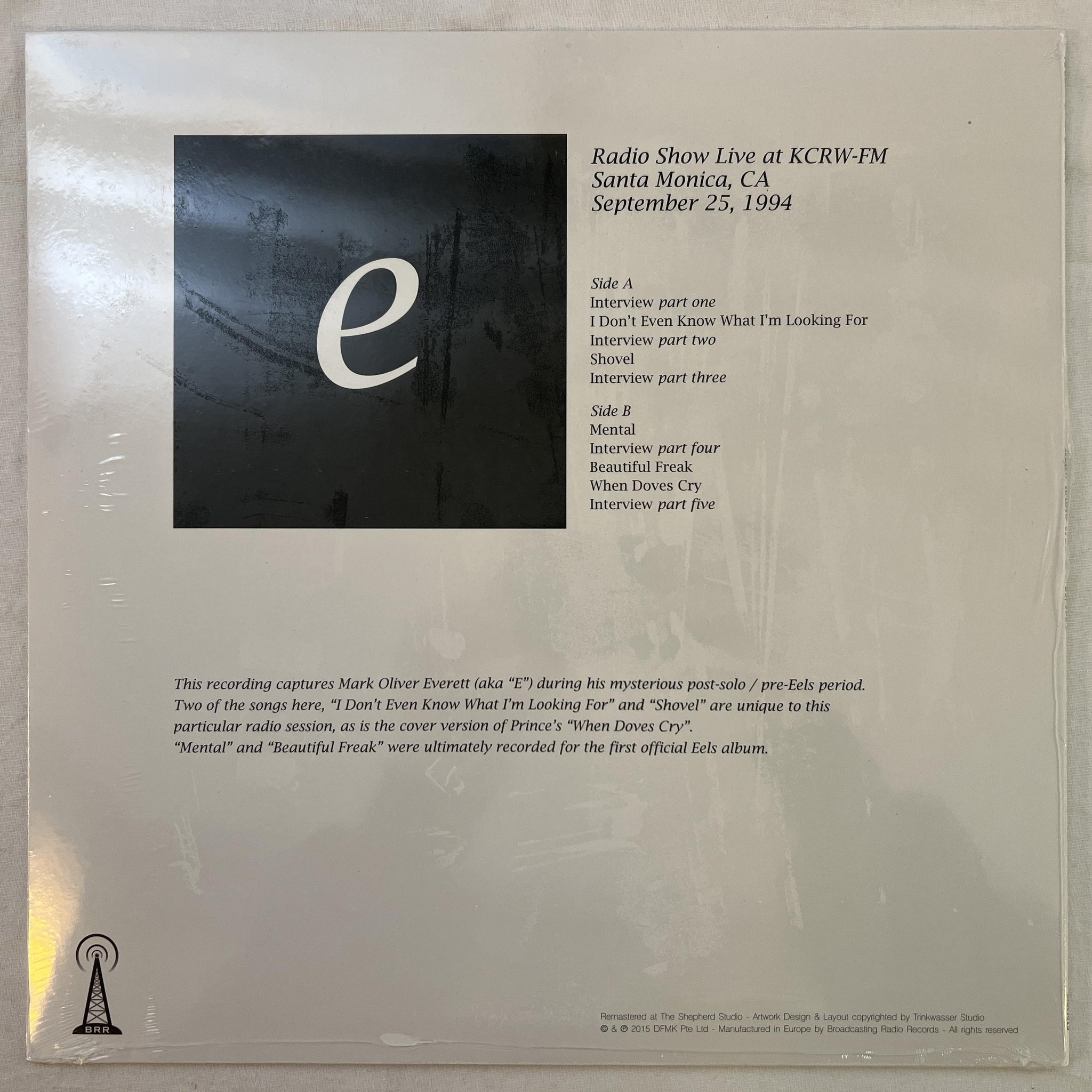 Omslagsbild för skivan MARK OLIVER EVERETT KCRW radio special LP 2015 BRR4019 *** still sealed ***