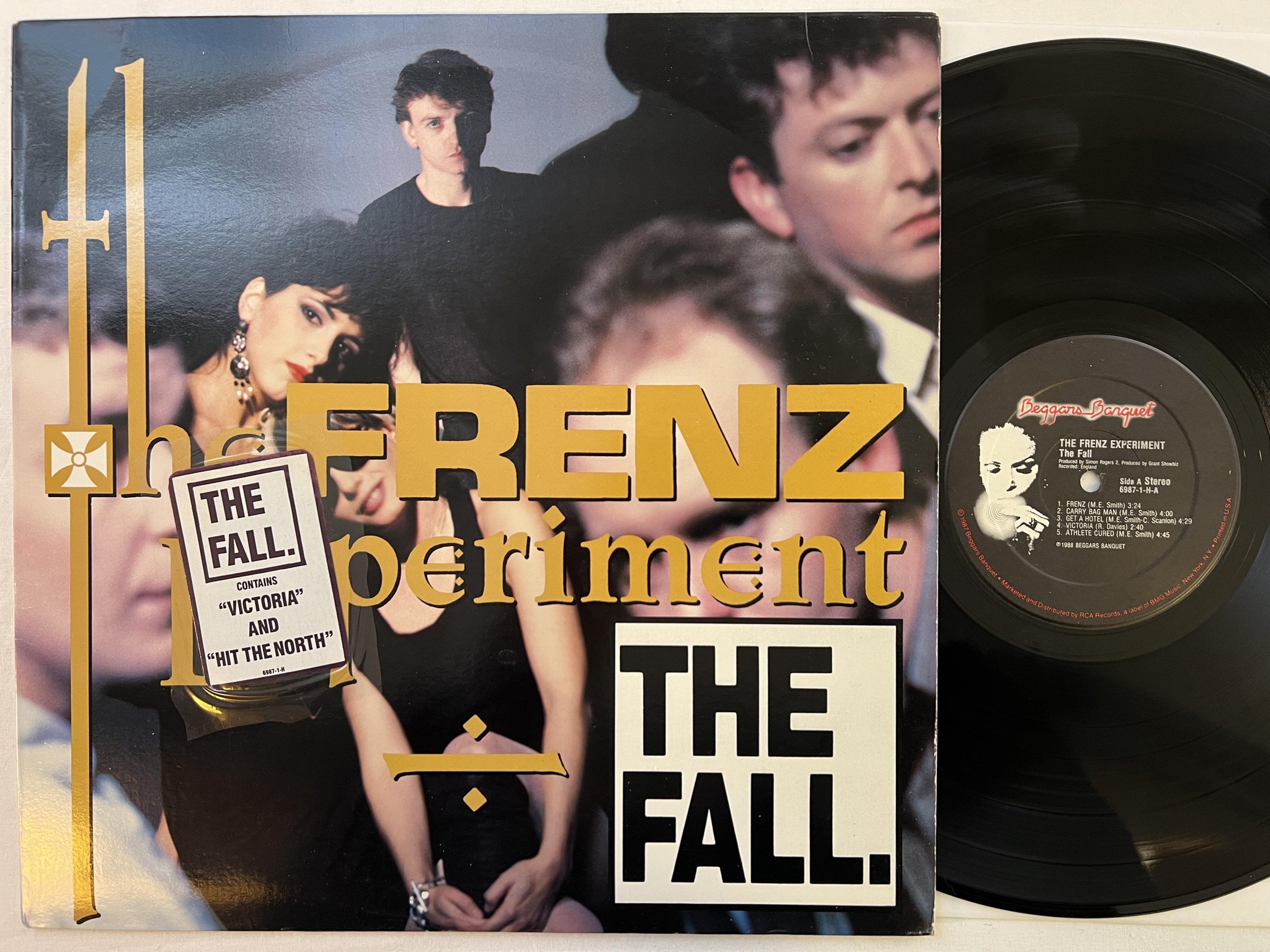 Omslagsbild för skivan THE FALL The Frenz Experiment LP -88 US BEGGARS BANQUET 6987-1-H