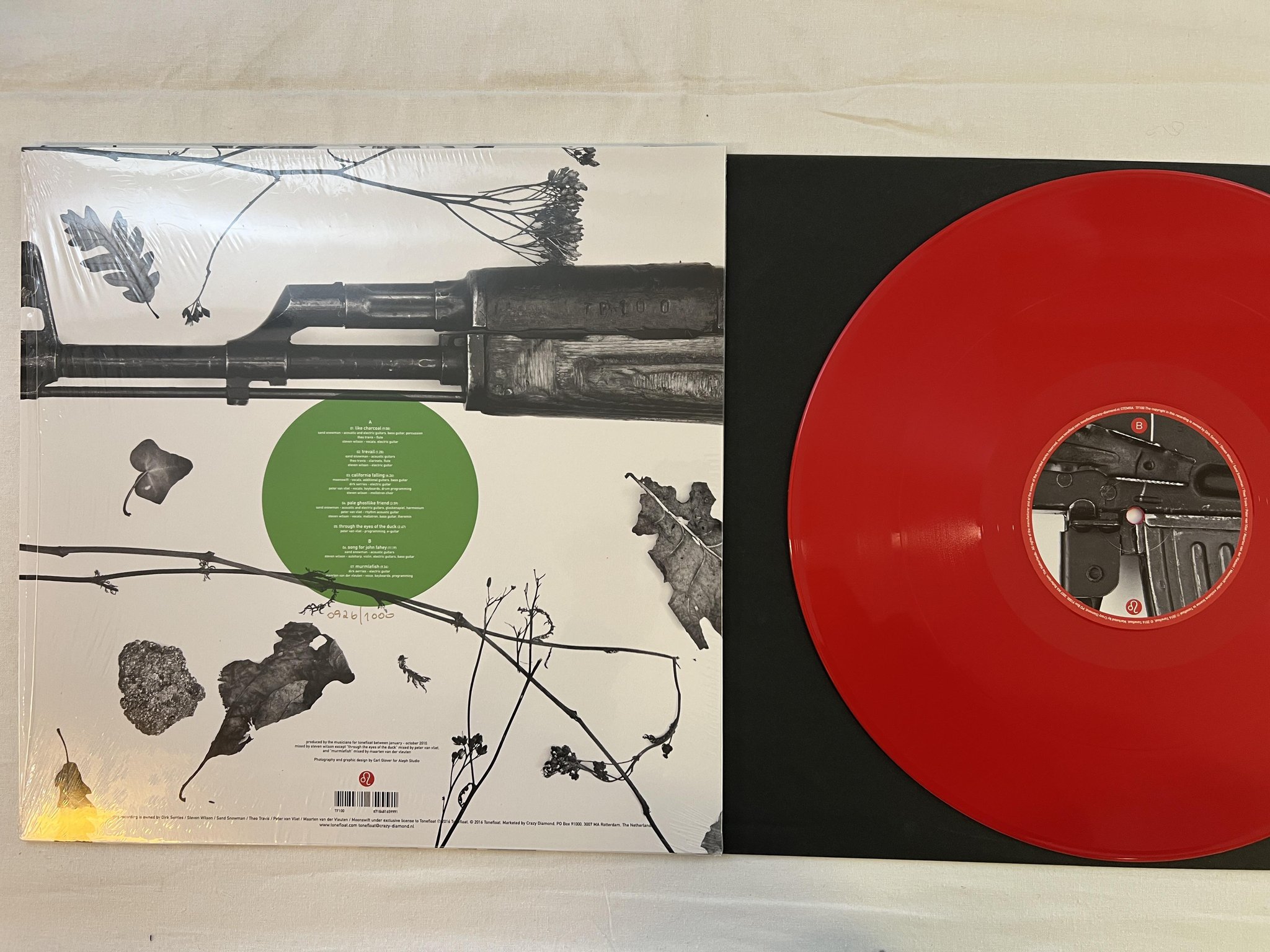 Omslagsbild för skivan V/A TF100 LP 2016 Hol TONEFLOAT *** RED VINYL ***