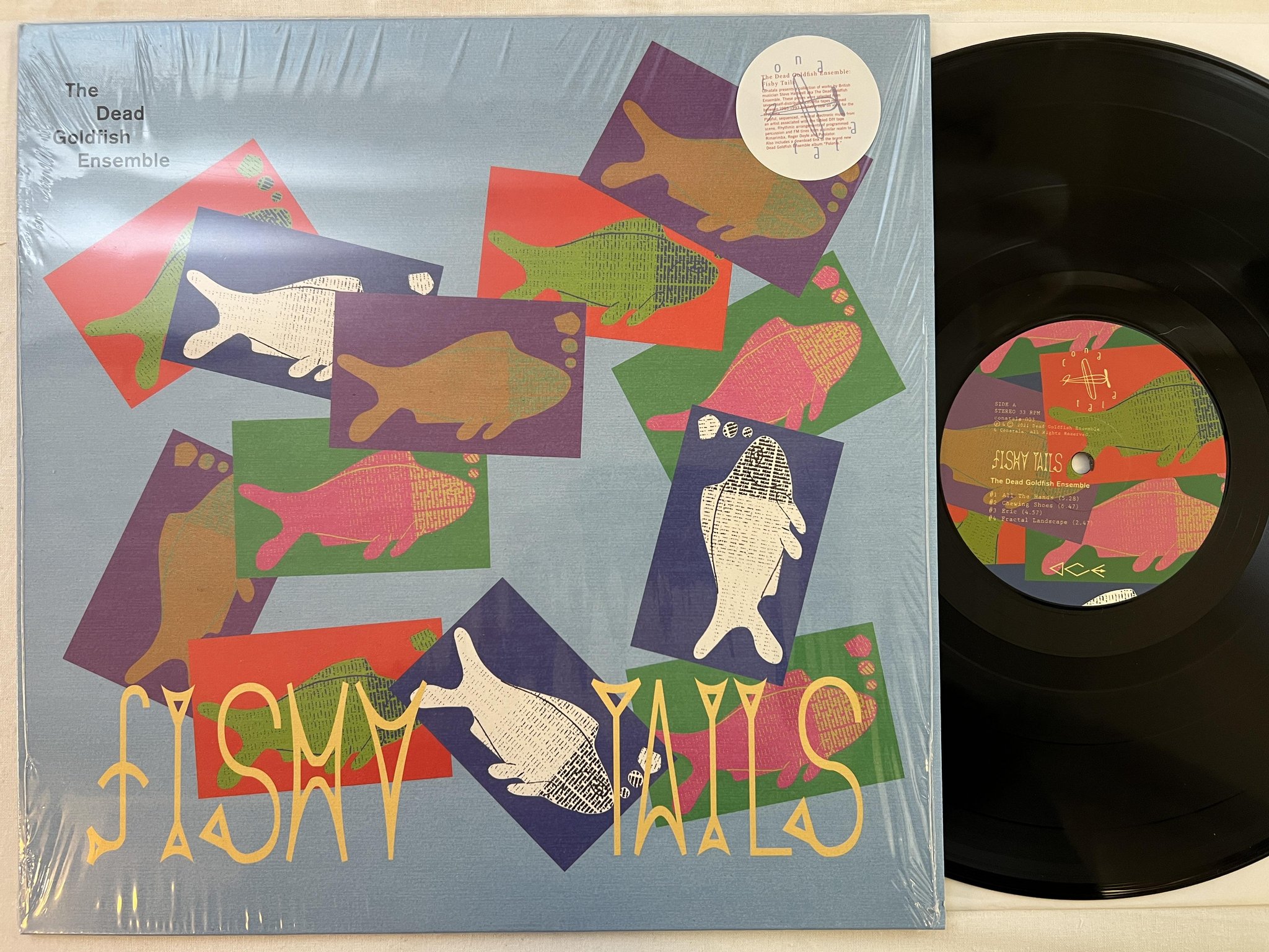 Omslagsbild för skivan THE DEAD GOLDFISH ENSEMBLE Fishy Tales LP 2021 Japan Conatala-003