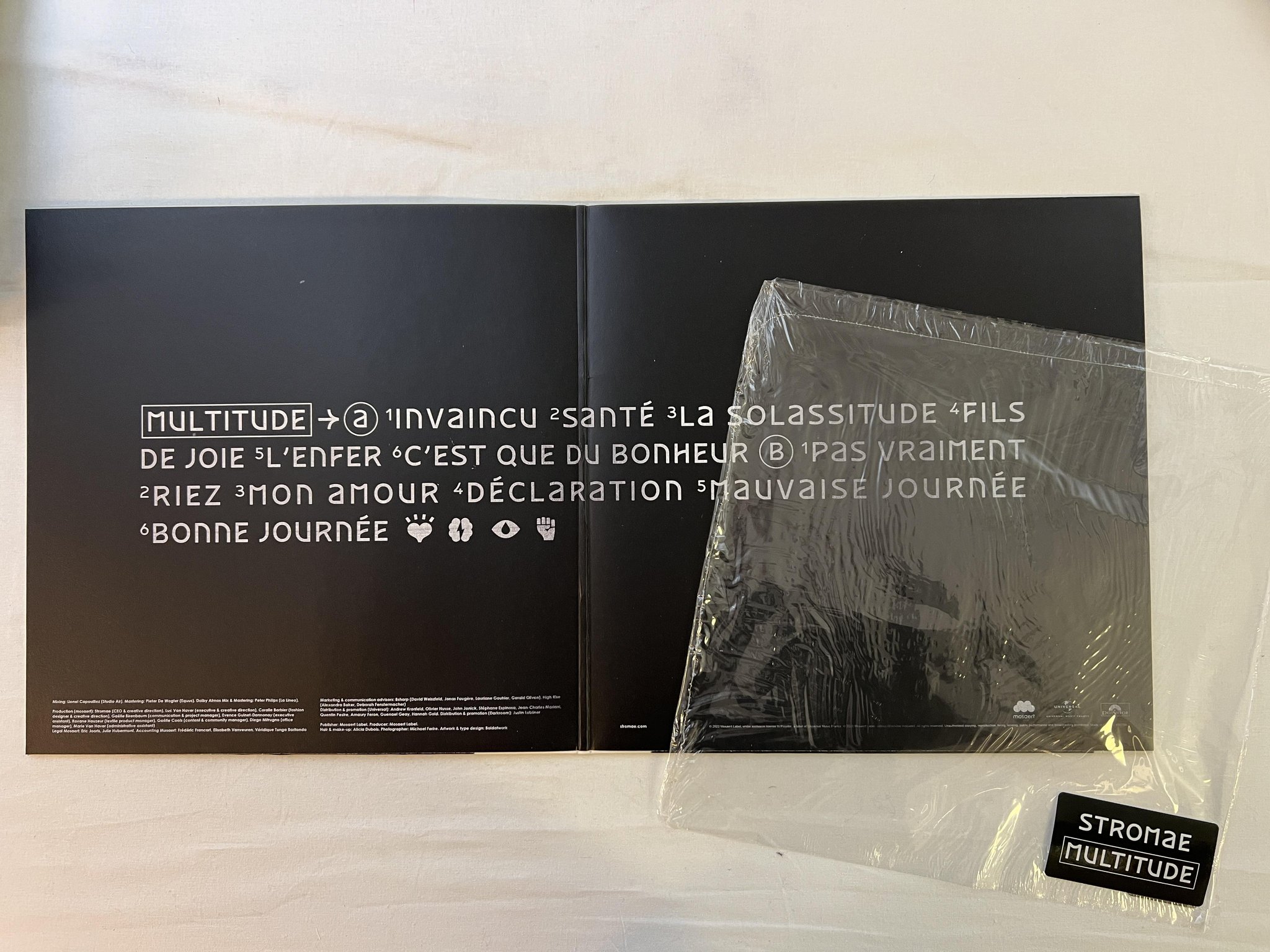 Omslagsbild för skivan STROMAE multitude LP 2022 MOSAERT 602445079421 Indie pop ** GREEN VINYL **