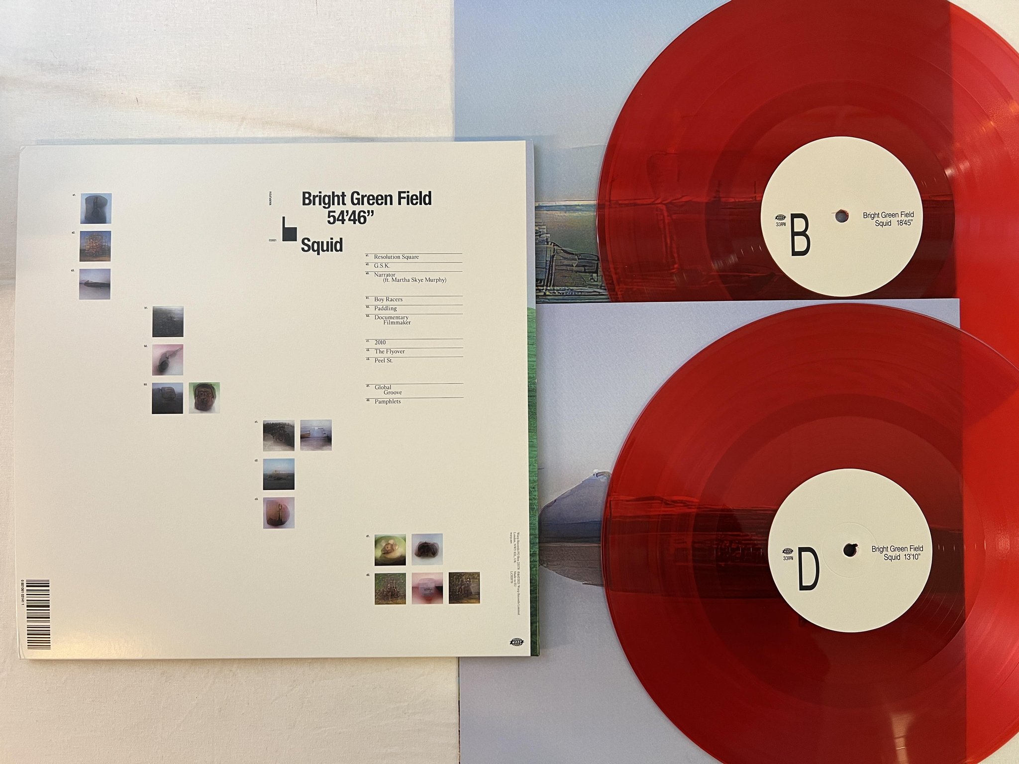 Omslagsbild för skivan SQUID Bright Green Field 2xLP + cd WARP WARPLP314R ** POST PUNK **