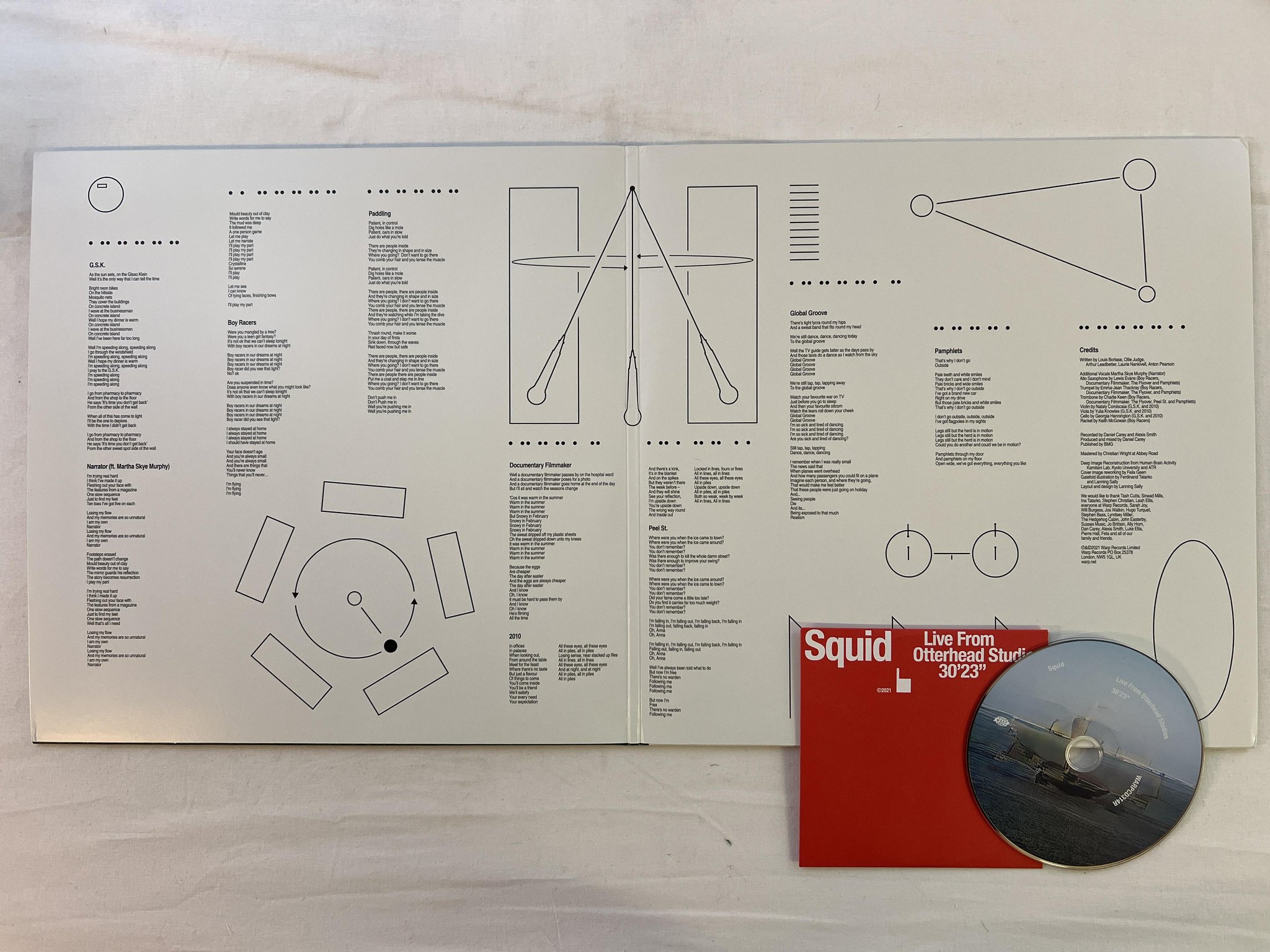 Omslagsbild för skivan SQUID Bright Green Field 2xLP + cd WARP WARPLP314R ** POST PUNK **