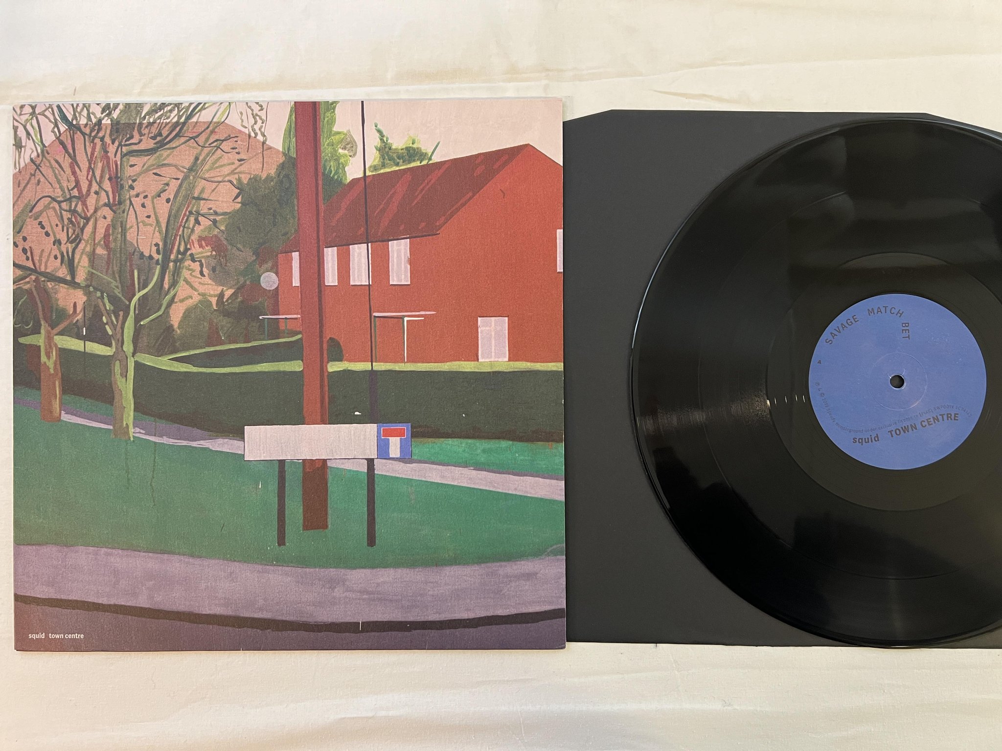 Omslagsbild för skivan SQUID town centre LP 2019 UK SPEEDY WUNDERGROUND SWP001V