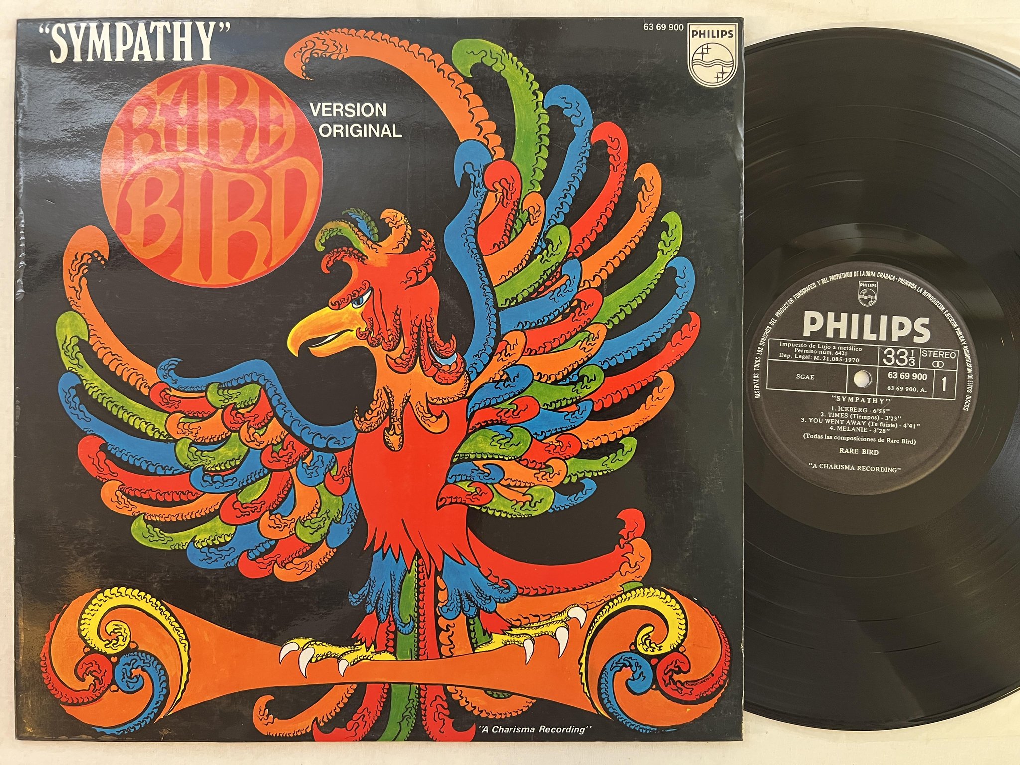Omslagsbild för skivan RARE BIRD symphany LP -70 PHILIPS 63 69 900