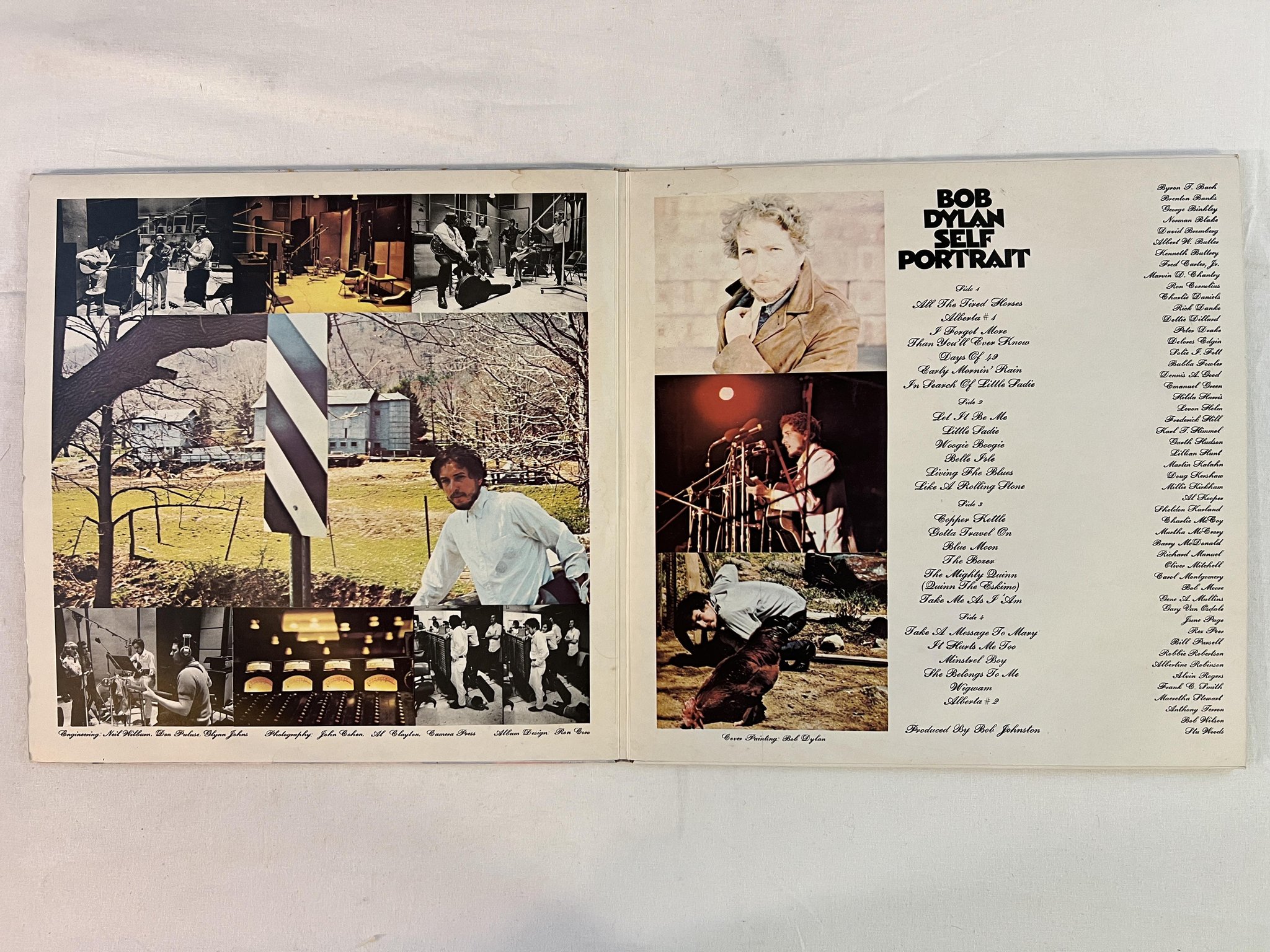 Omslagsbild för skivan BOB DYLAN self portrait 2xLP -70 UK CBS S 64086