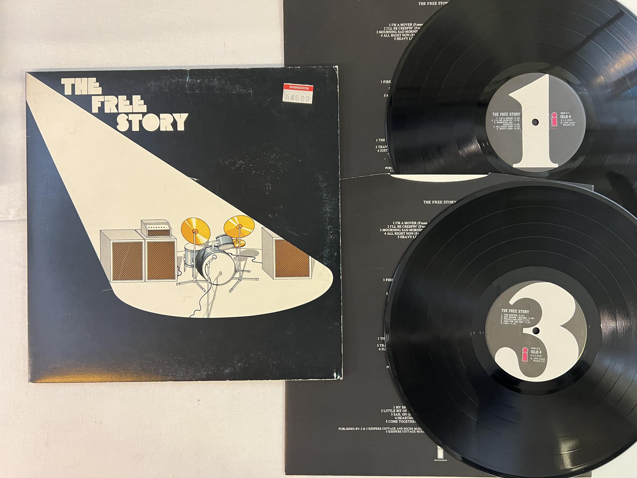 Omslagsbild för skivan FREE the free story 2xLP -73 UK ISLAND ISLD 4 #A42170