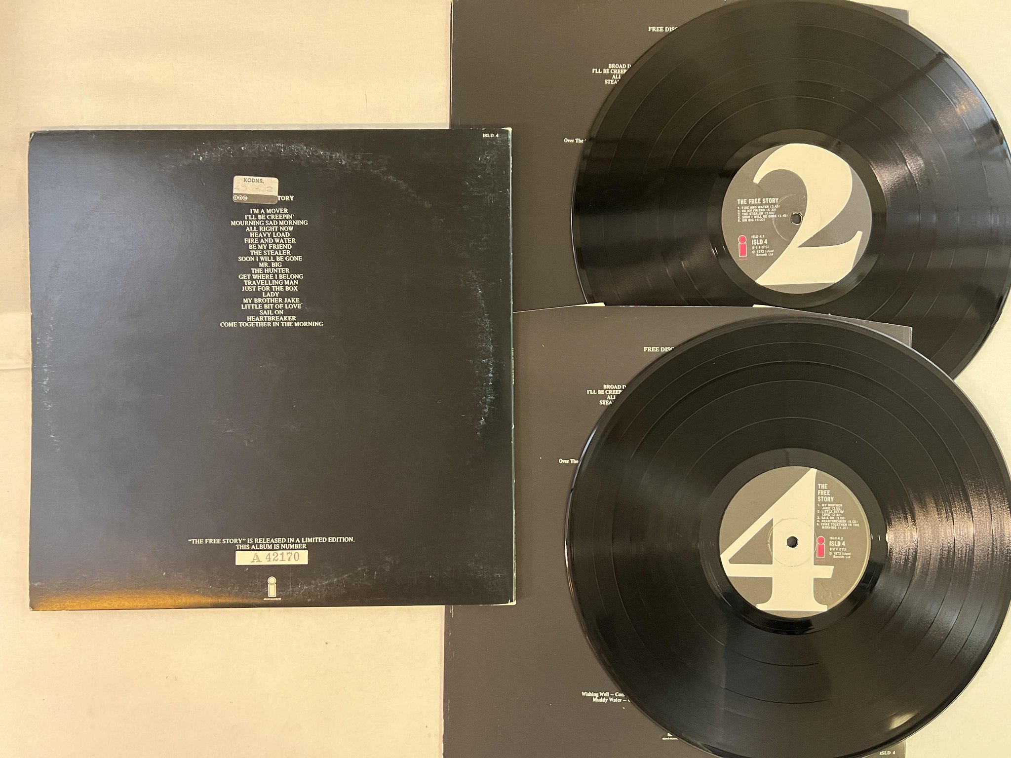 Omslagsbild för skivan FREE the free story 2xLP -73 UK ISLAND ISLD 4 #A42170